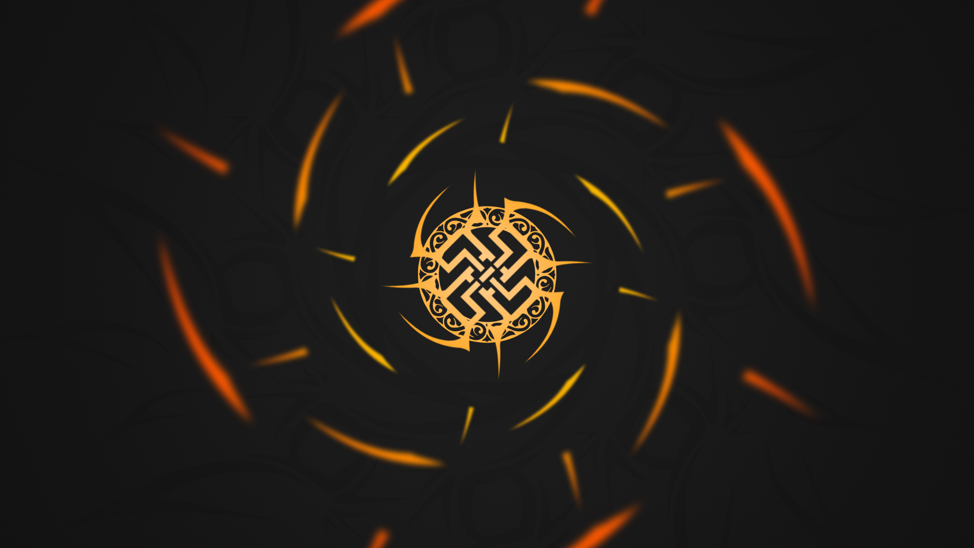 abstract, tribal, minimalism, logo, swastika, HD Wallpaper