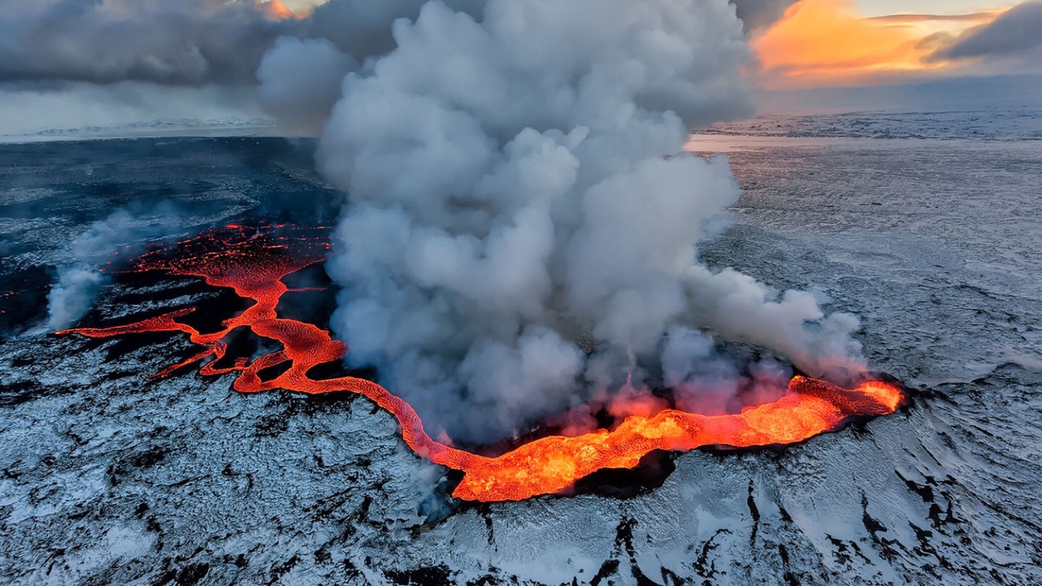 lake, field, insect, landscape, lava, HD Wallpaper