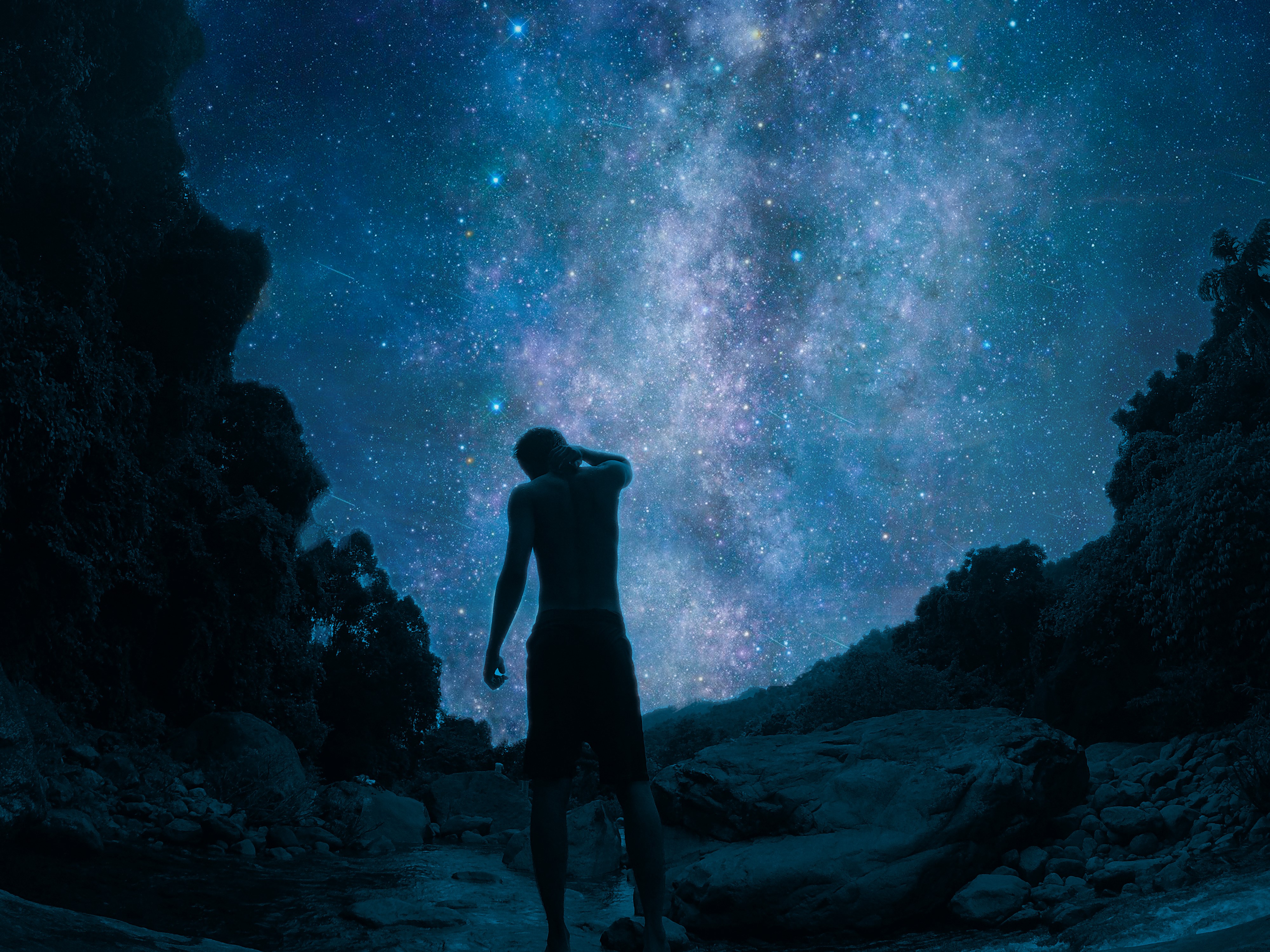galaxy, isolation, alone, HD Wallpaper
