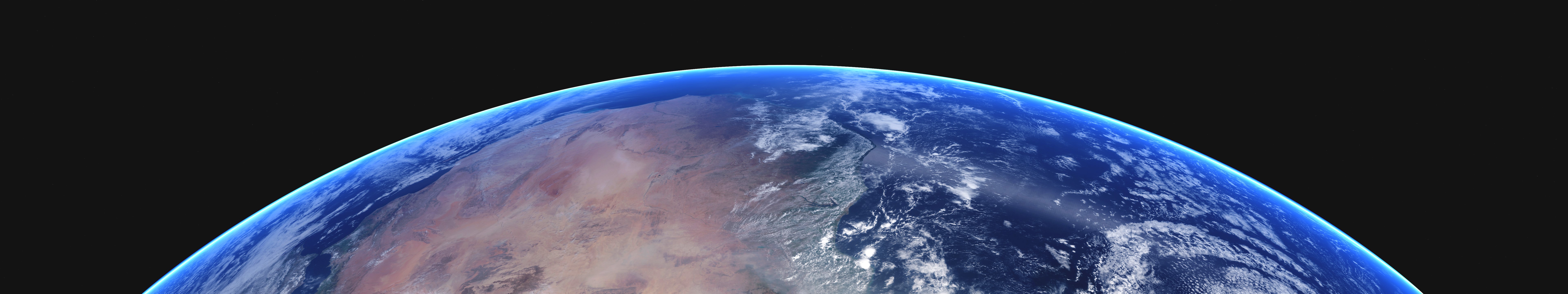 space, planet, space art, blue, digital art, HD Wallpaper