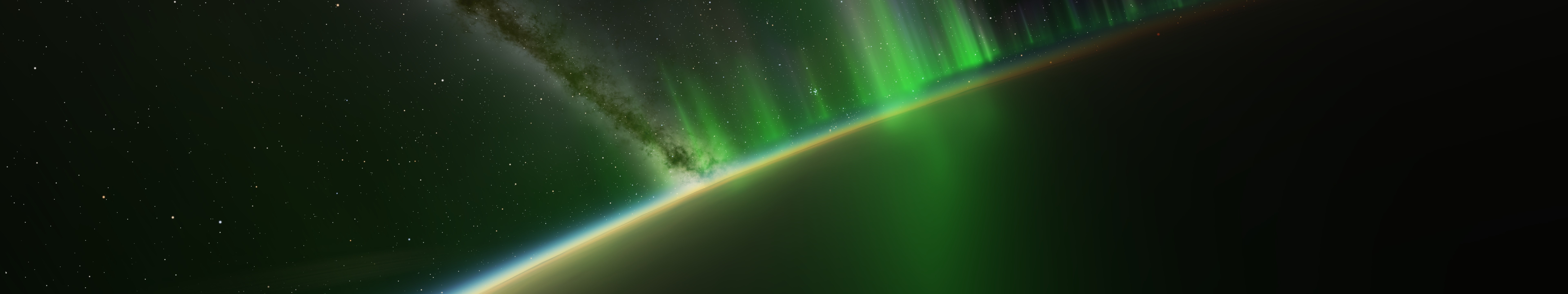 space, planet, space art, green, digital art, HD Wallpaper