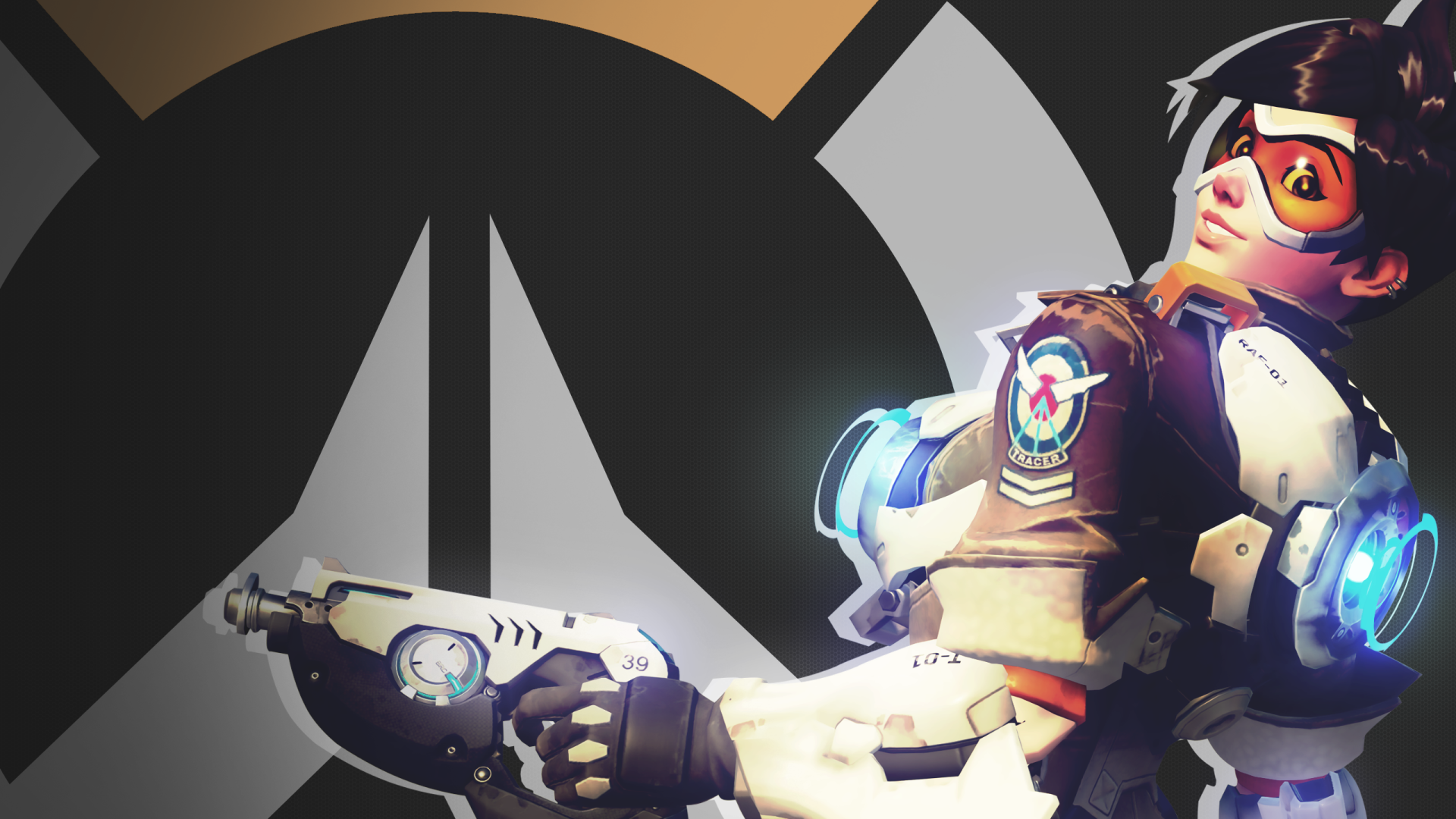 video games, Overwatch, tracer, HD Wallpaper
