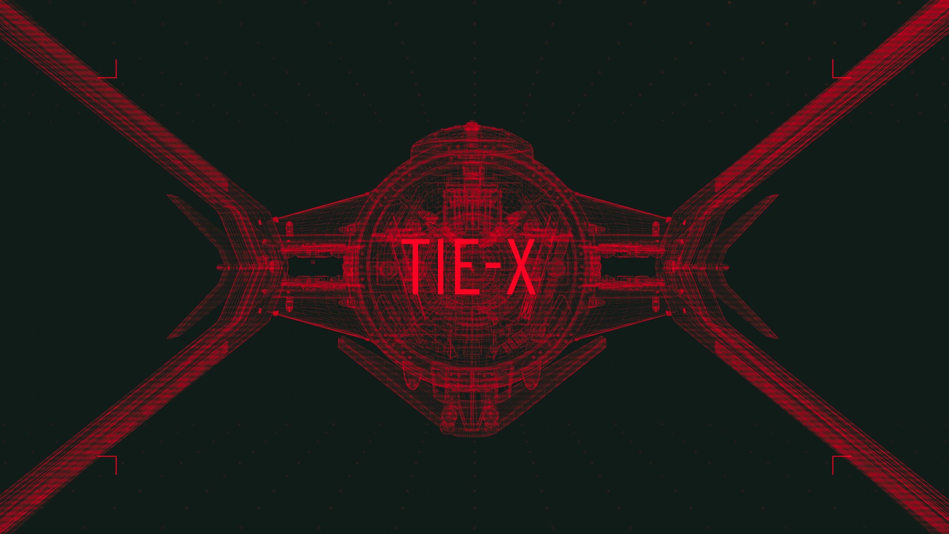 Star Wars, TIE Fighter, concept art, digital art, wireframe, Jason Battersby, HD Wallpaper