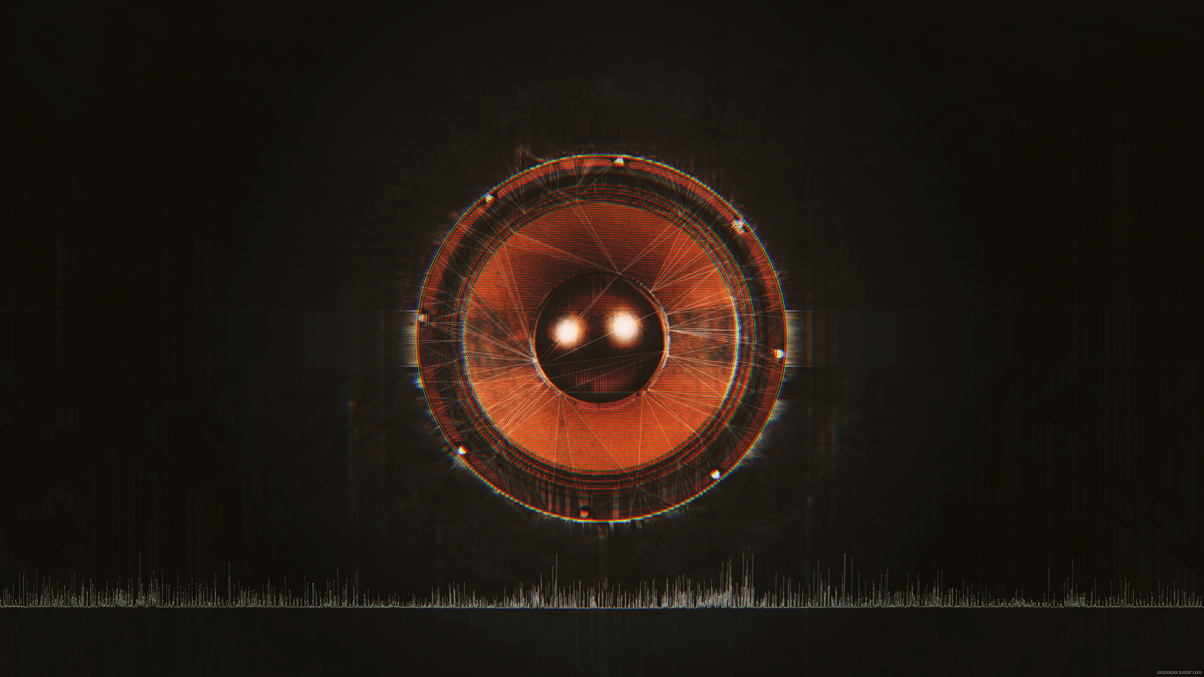 glitch art, music, black, abstract, HD Wallpaper