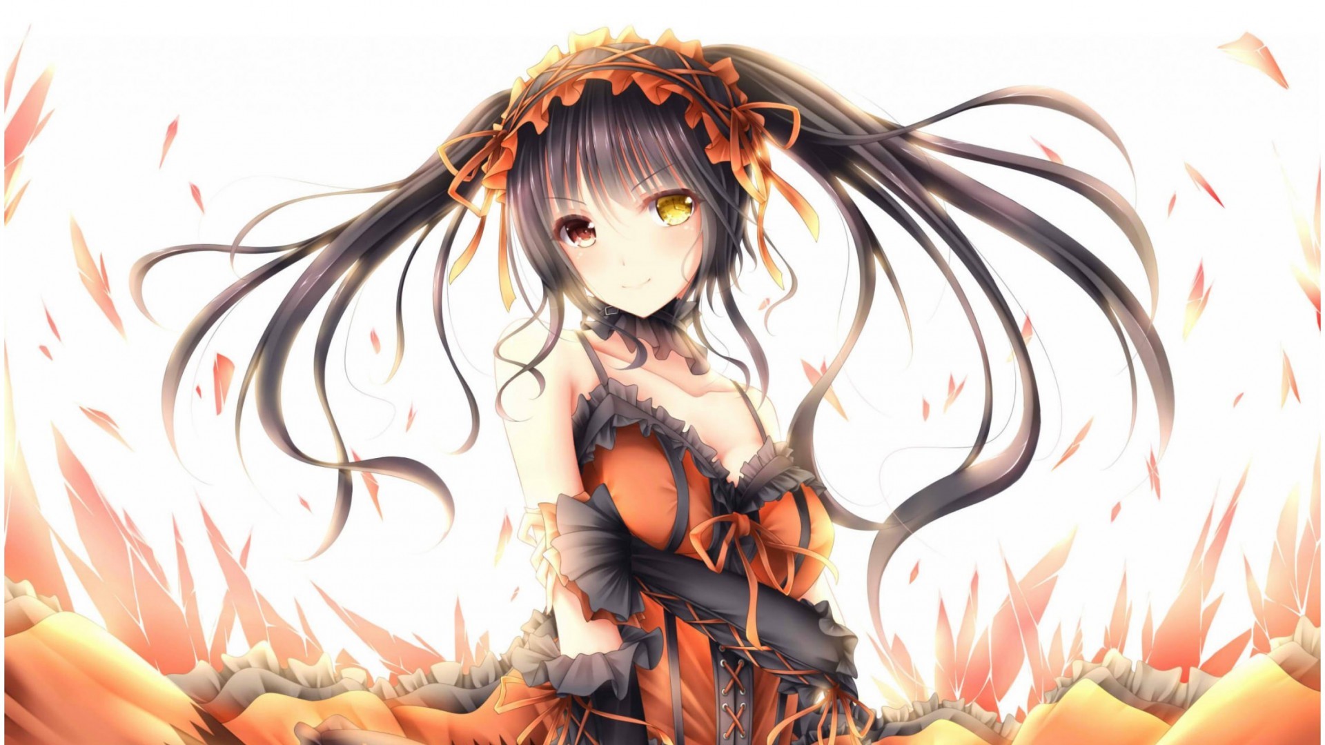 Tokisaki Kurumi, Date A Live, anime girls, dark hair, long hair, anime, HD Wallpaper