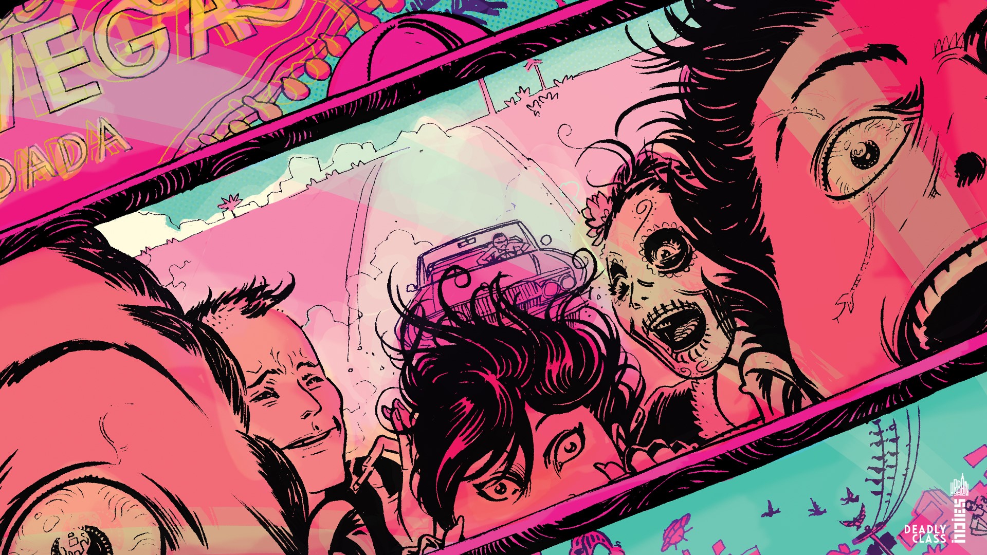 Deadly Class, comics, face paint, love, HD Wallpaper