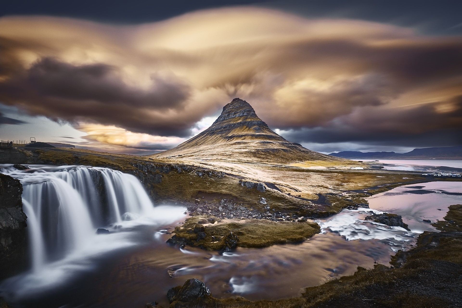 nature, water, landscape, sky, clouds, long exposure, HD Wallpaper