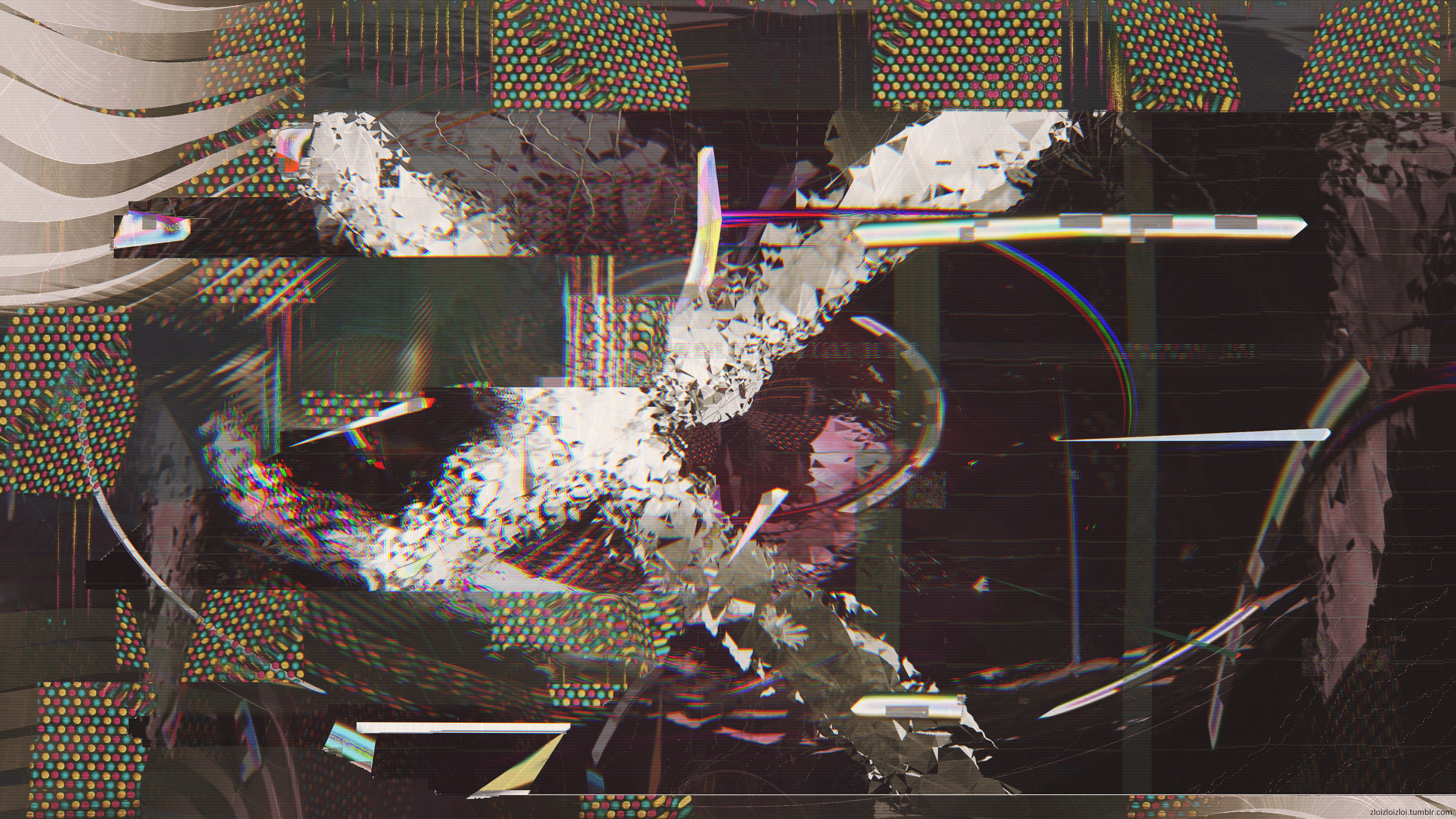 glitch art, digital art, abstract, HD Wallpaper