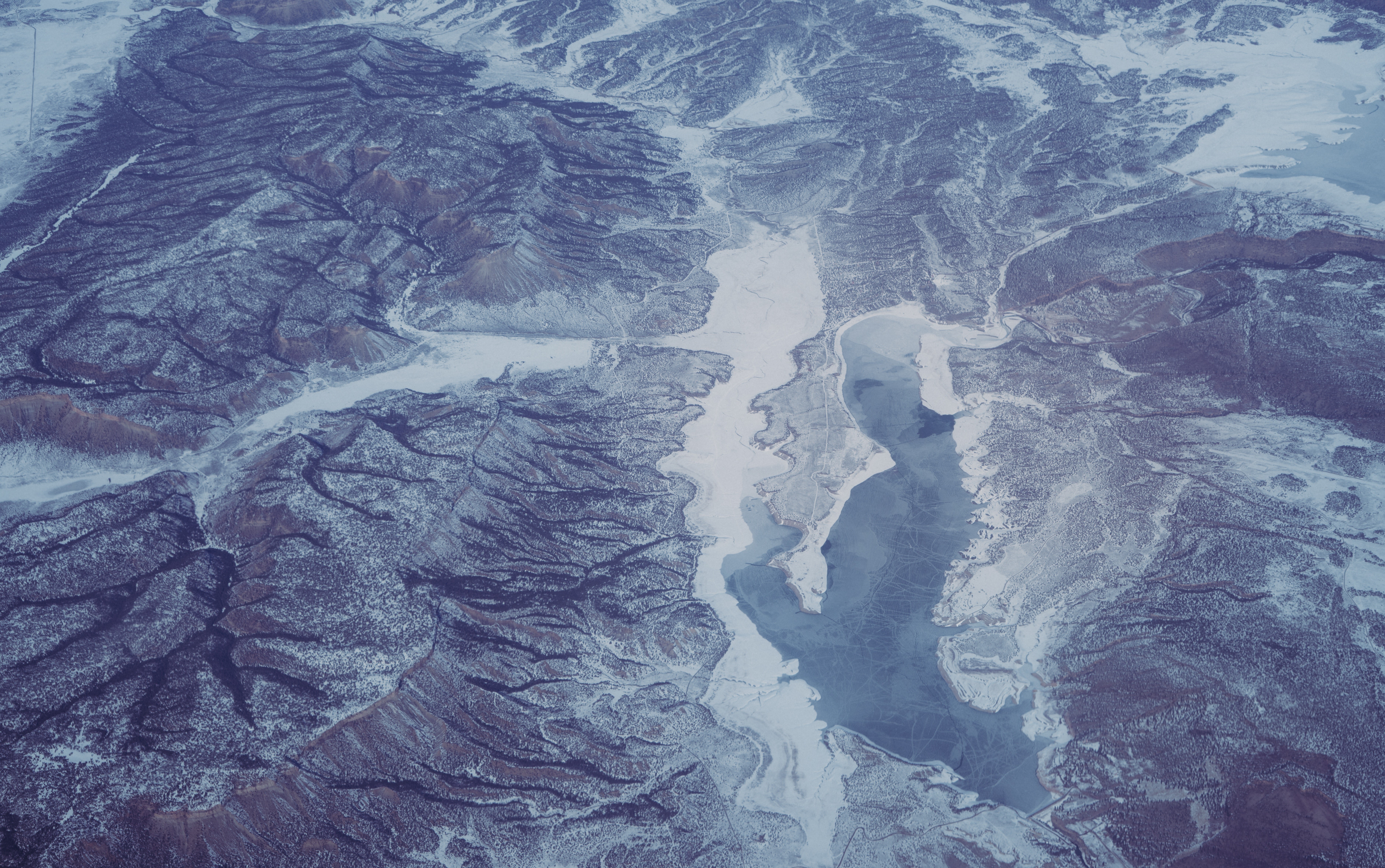 nature, water, landscape, aerial view, HD Wallpaper