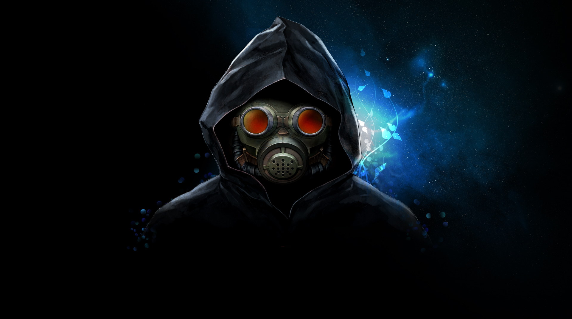 hoods, mask, stars, dark, HD Wallpaper