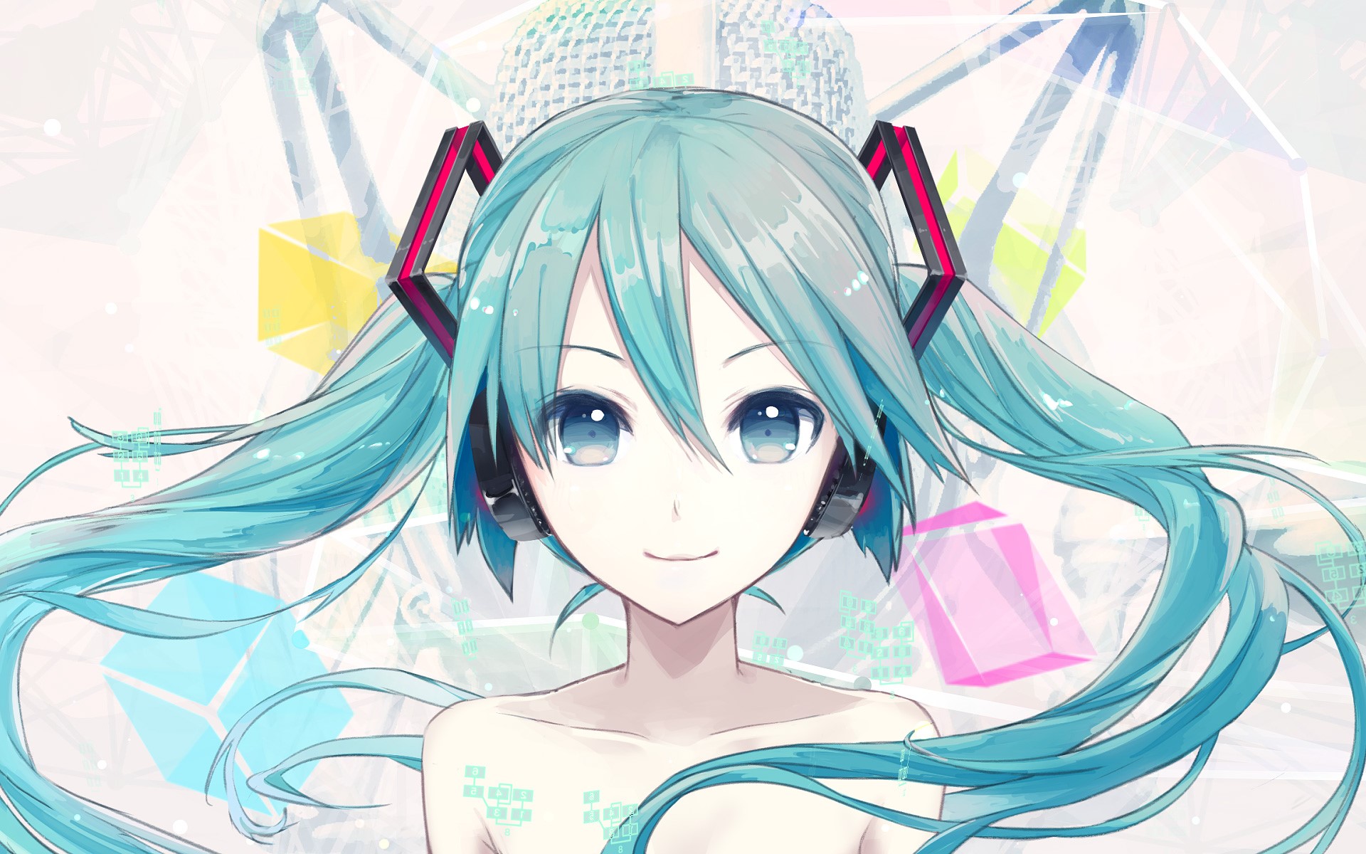 Hatsune Miku, twintails, anime girls, Vocaloid, HD Wallpaper