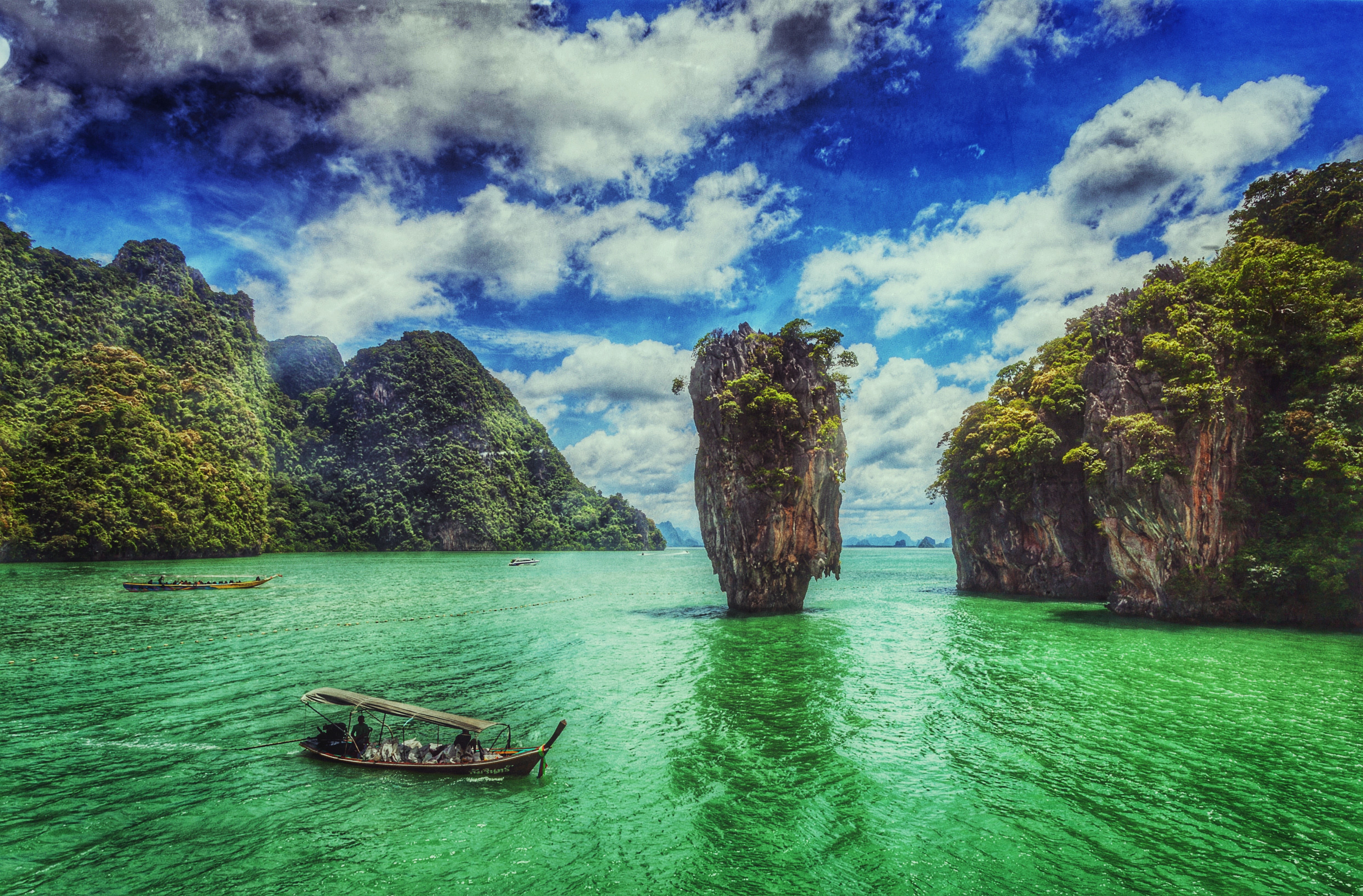 landscape, water, island, Thailand, HD Wallpaper