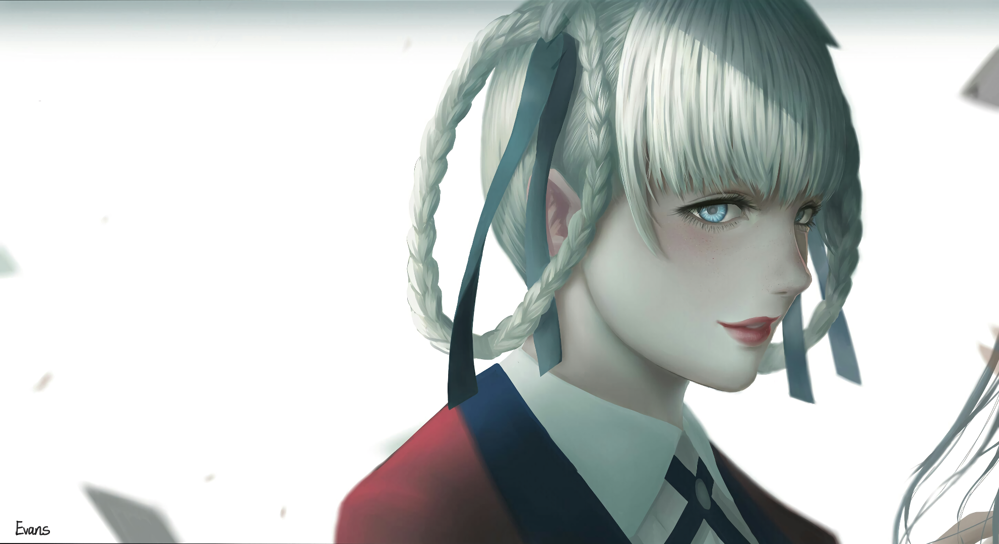 Kakegurui, anime, anime girls, Kirari Momobami, HD Wallpaper