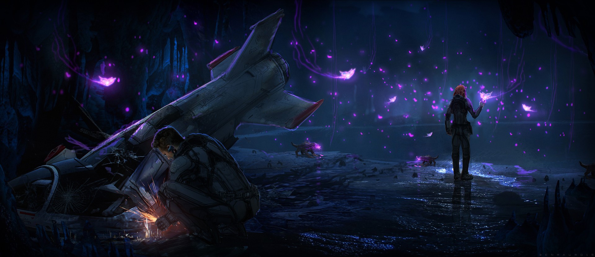Valerian and the City of a Thousand Planets, concept cars, Alfa, Ben Mauro, science fiction, butterfly, HD Wallpaper