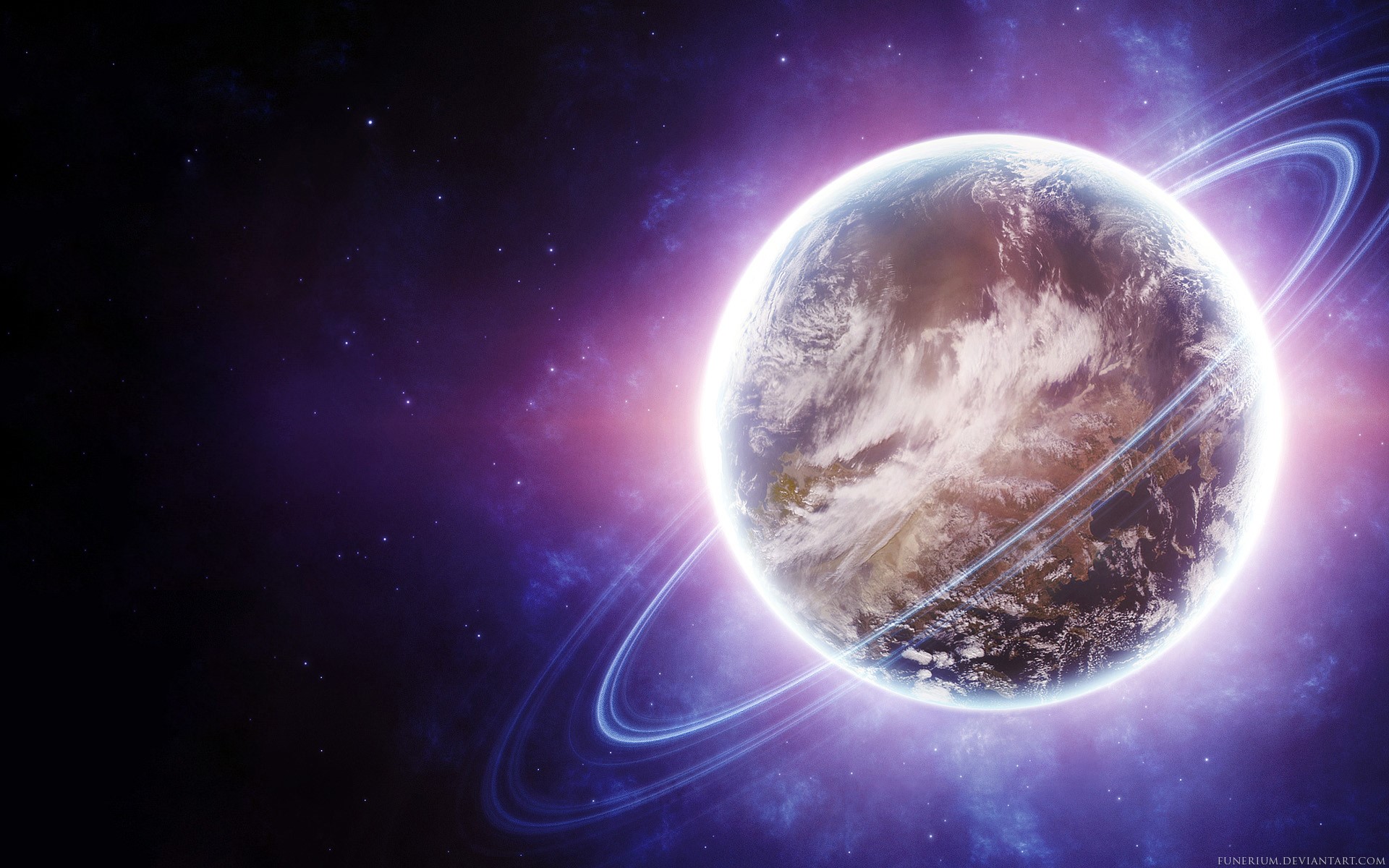 space, 3D, stars, digital art, HD Wallpaper