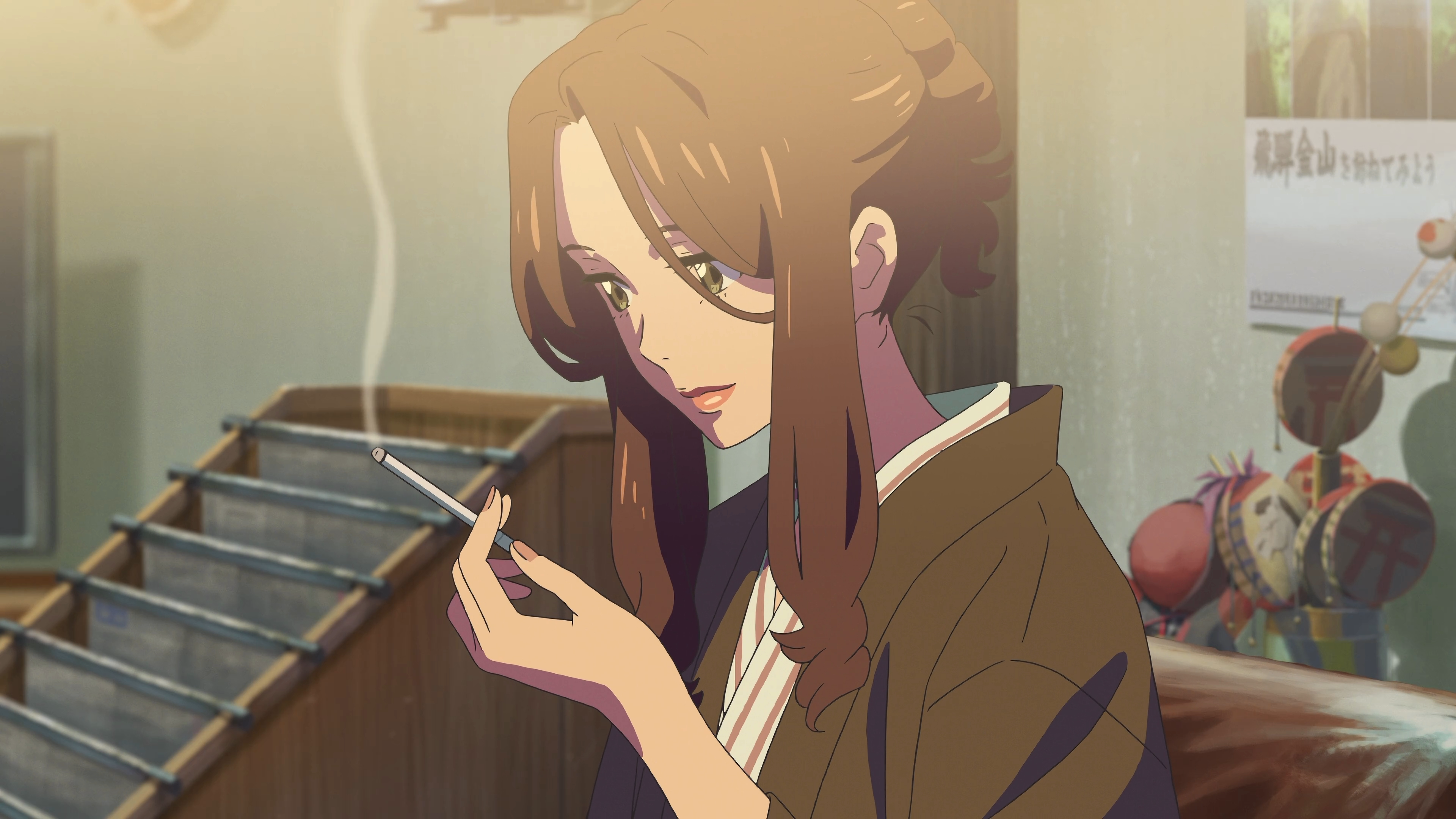Makoto Shinkai, Kimi no Na Wa, anime girls, anime, cigarettes, HD Wallpaper