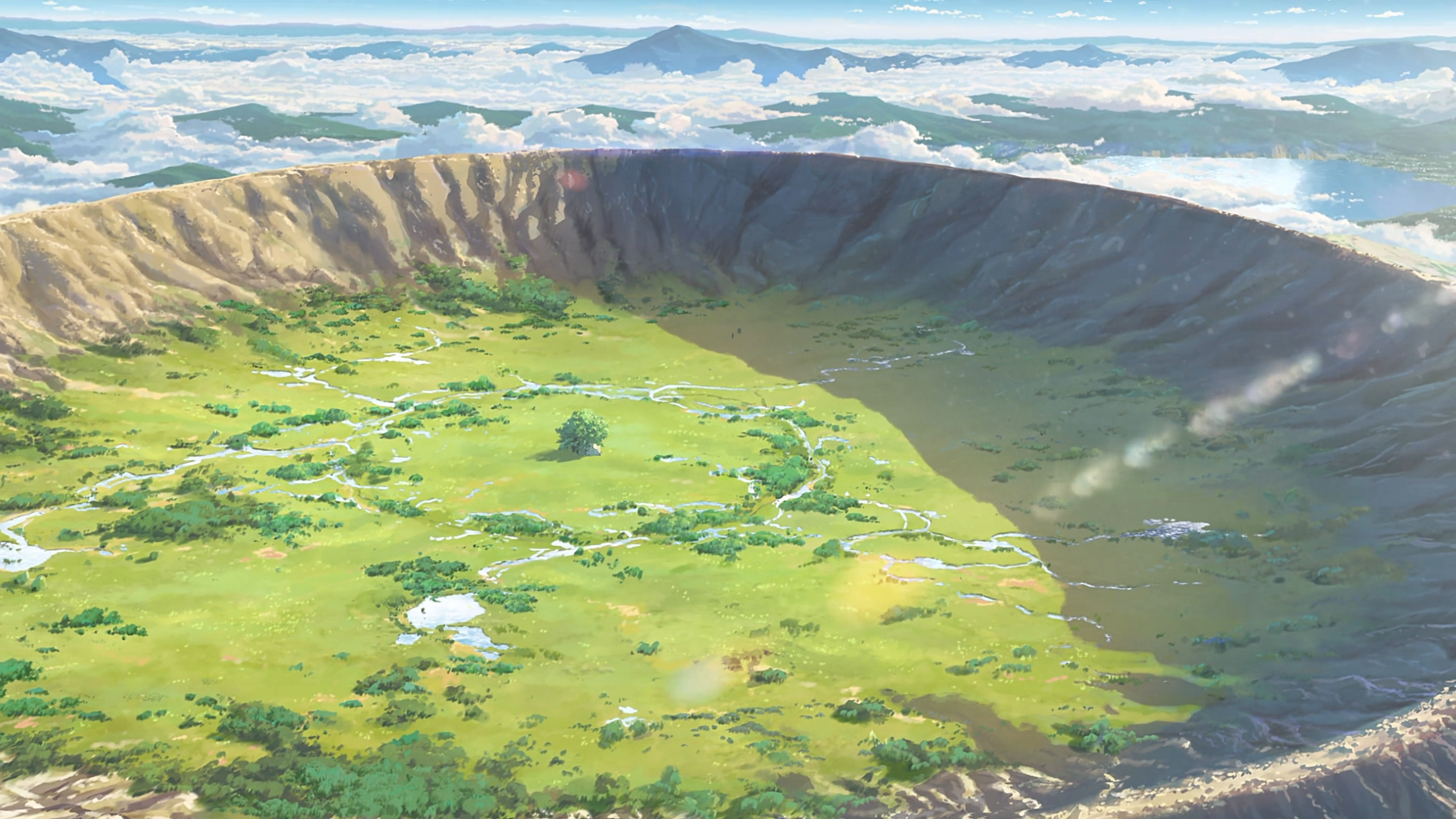 Makoto Shinkai, Kimi no Na Wa, anime, landscape, HD Wallpaper