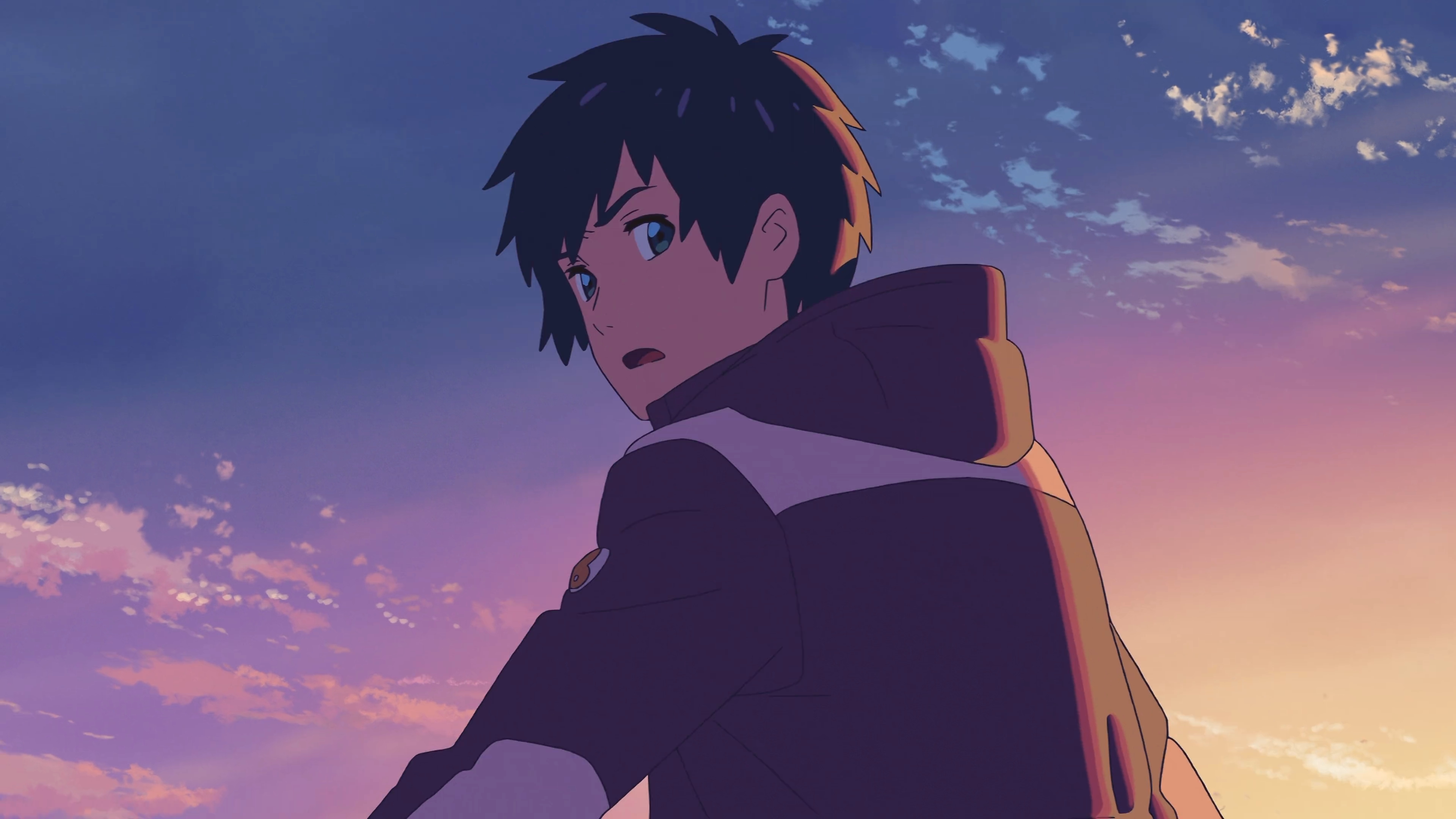 Makoto Shinkai, Kimi no Na Wa, anime boys, anime, HD Wallpaper
