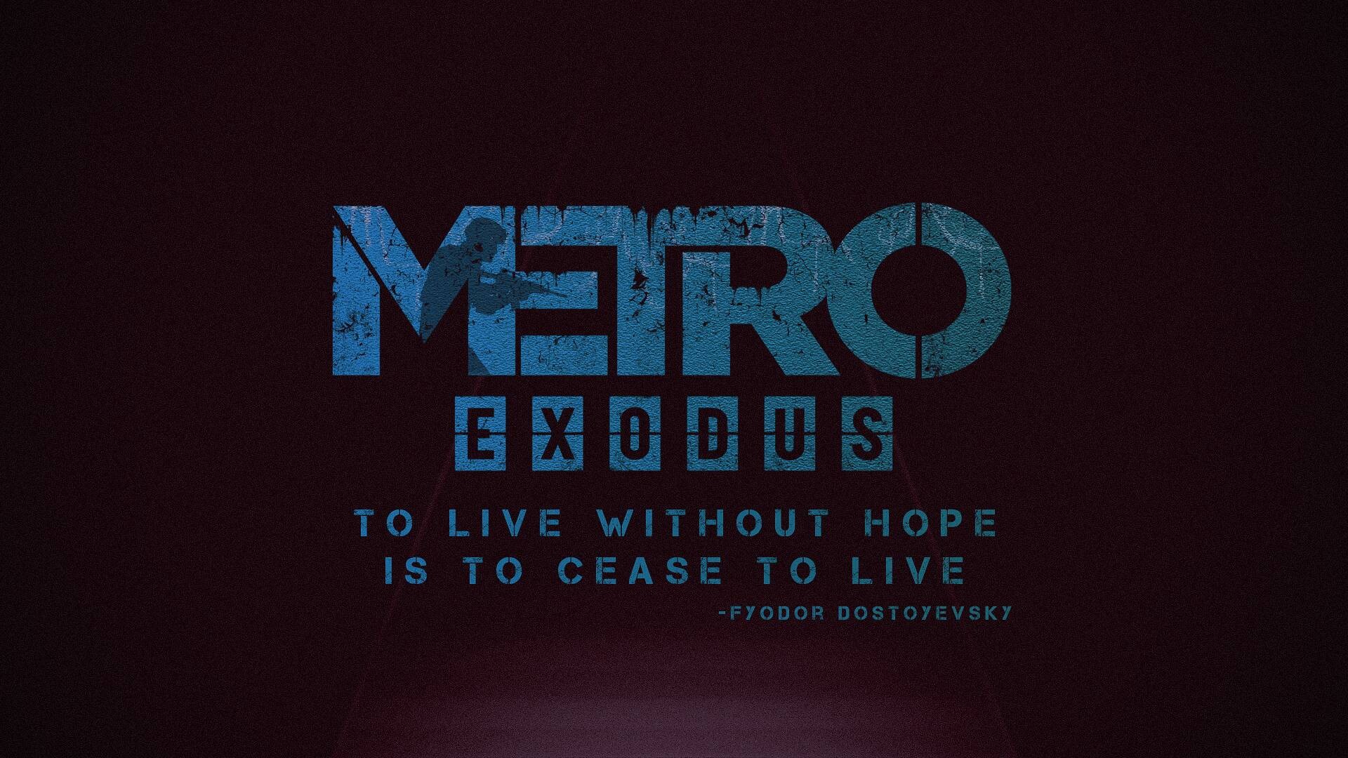 Metro Exodus, video games, typography, HD Wallpaper