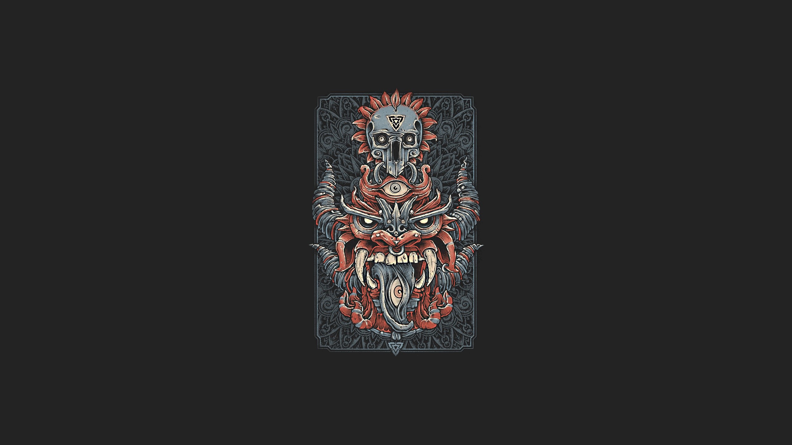 dragon, minimalism, artwork, HD Wallpaper