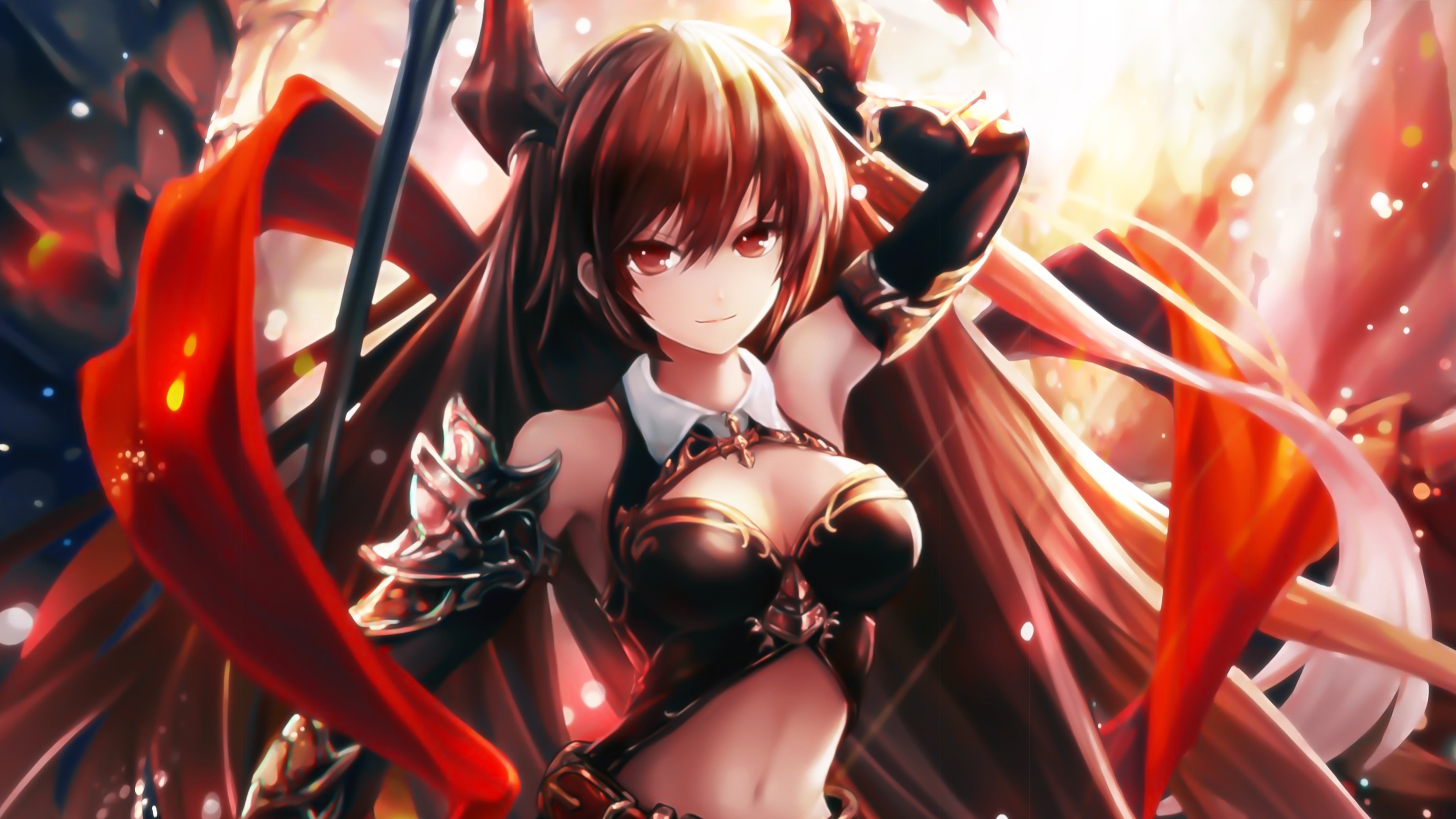 anime, Shadowverse, anime girls, boobs, fantasy art, fantasy girl, HD Wallpaper