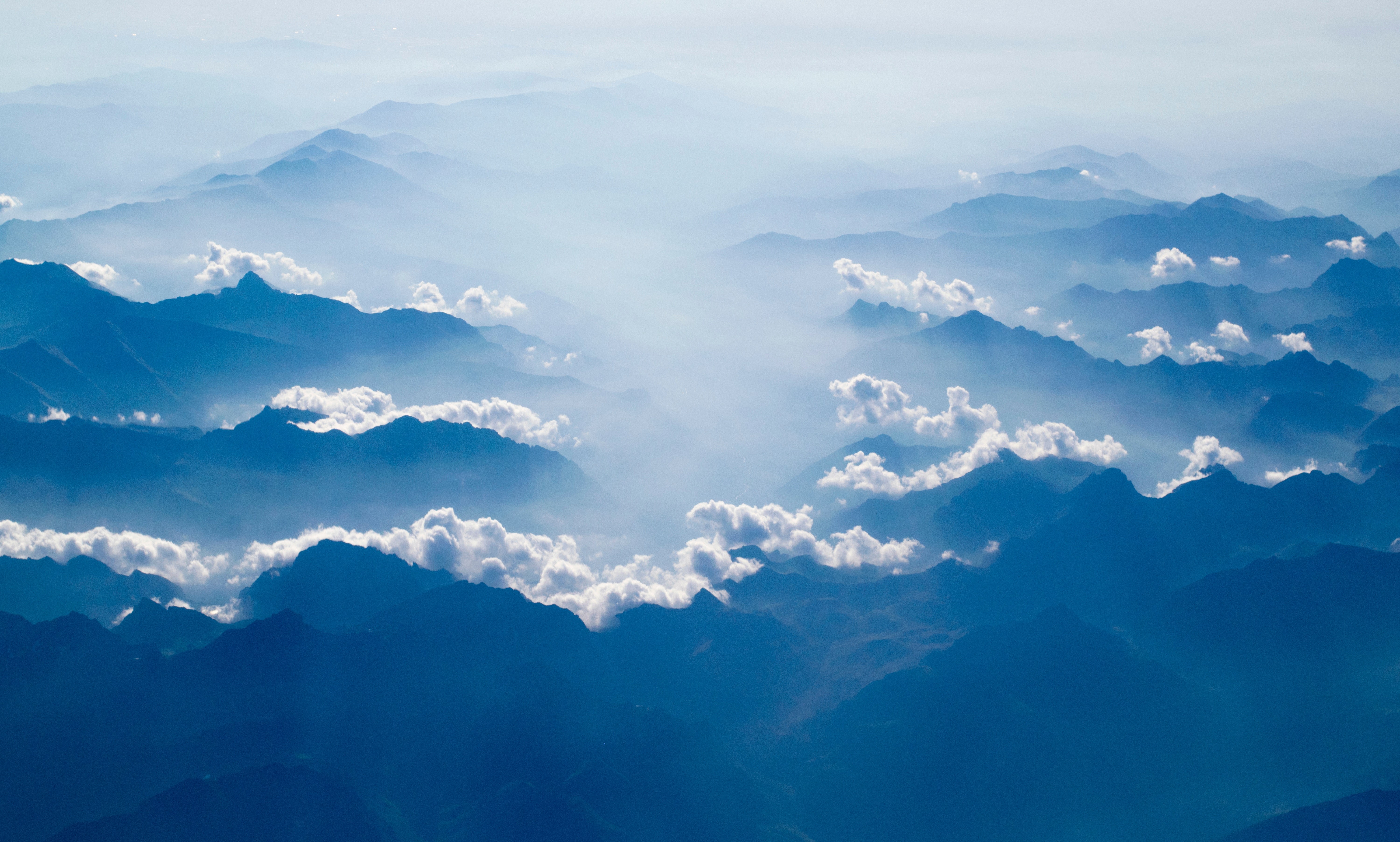 photography, mountains, clouds, HD Wallpaper