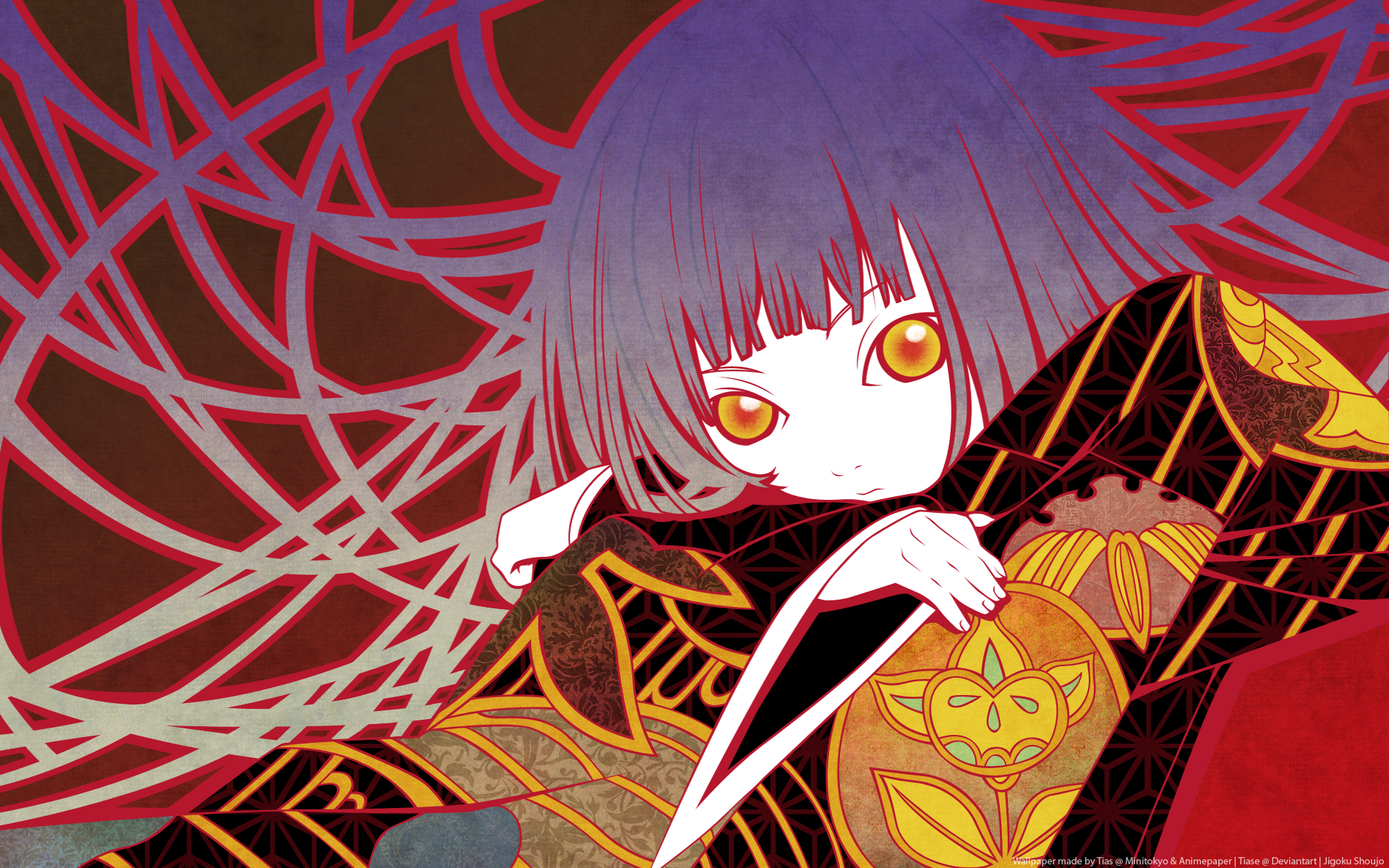 Jigoku Shoujo, Kikuri (Jigoku Shōjo), anime girls, HD Wallpaper