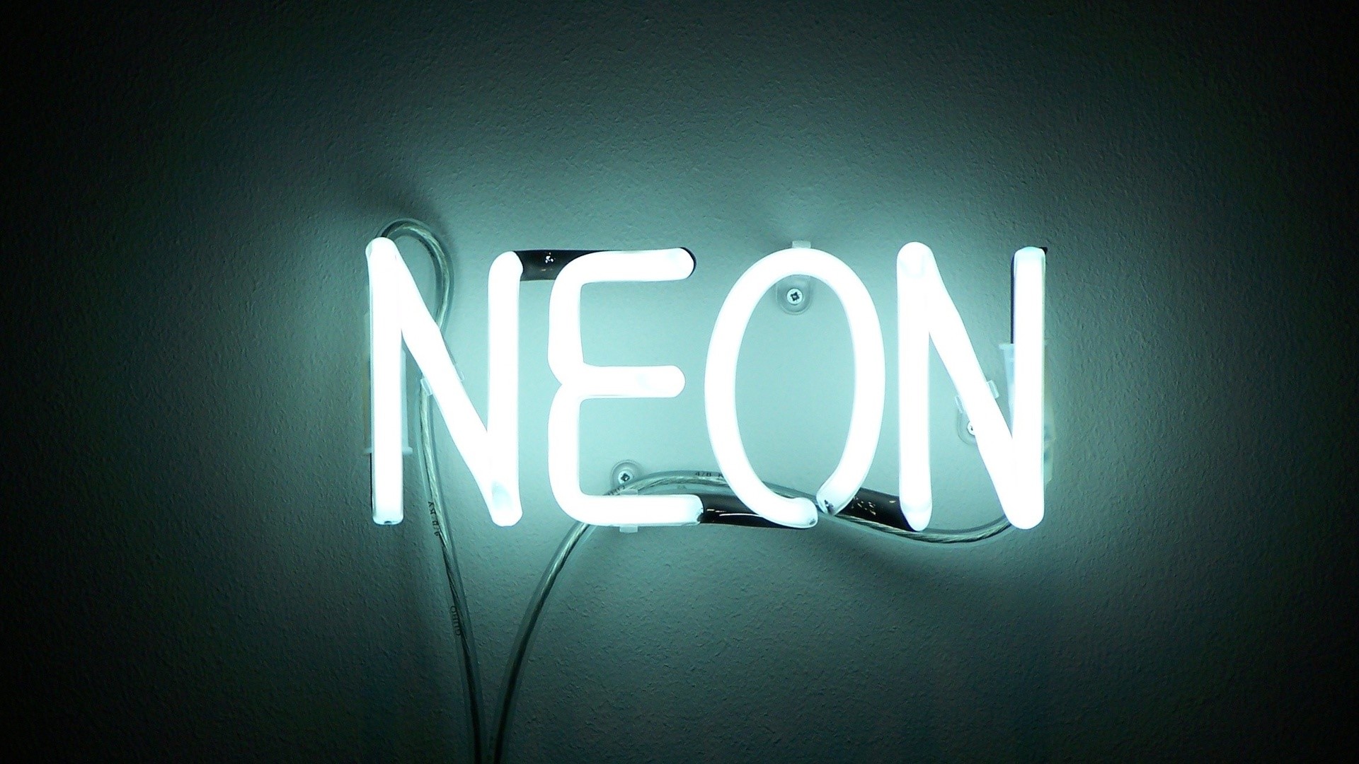 neon, white light, lights, simple background, HD Wallpaper