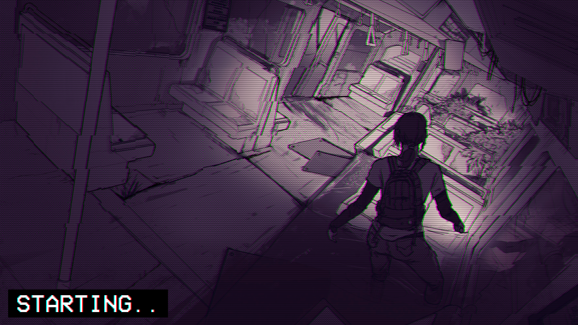 The Last of Us, Ellie, tram, chromatic aberration, video games, glitch art, HD Wallpaper