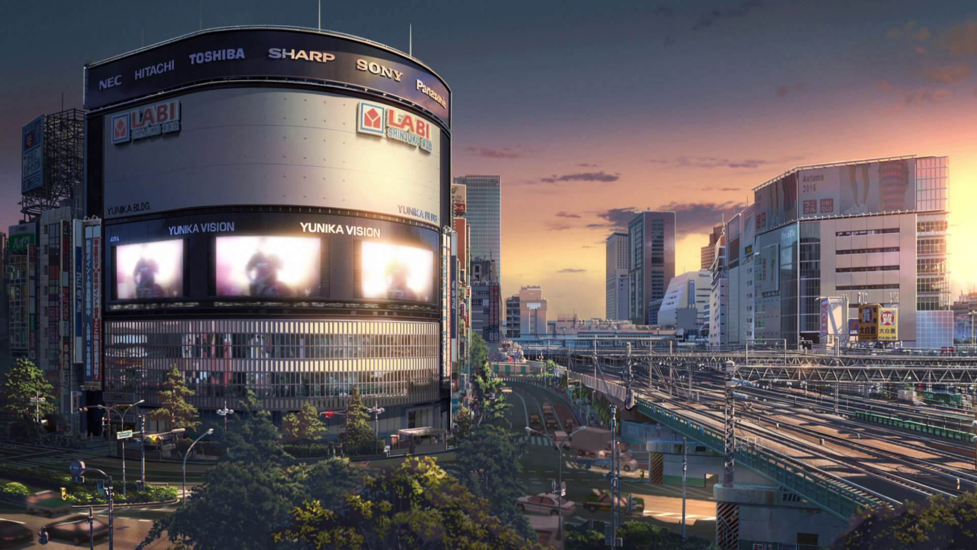 Kimi no Na Wa, Your Name, cityscape, HD Wallpaper
