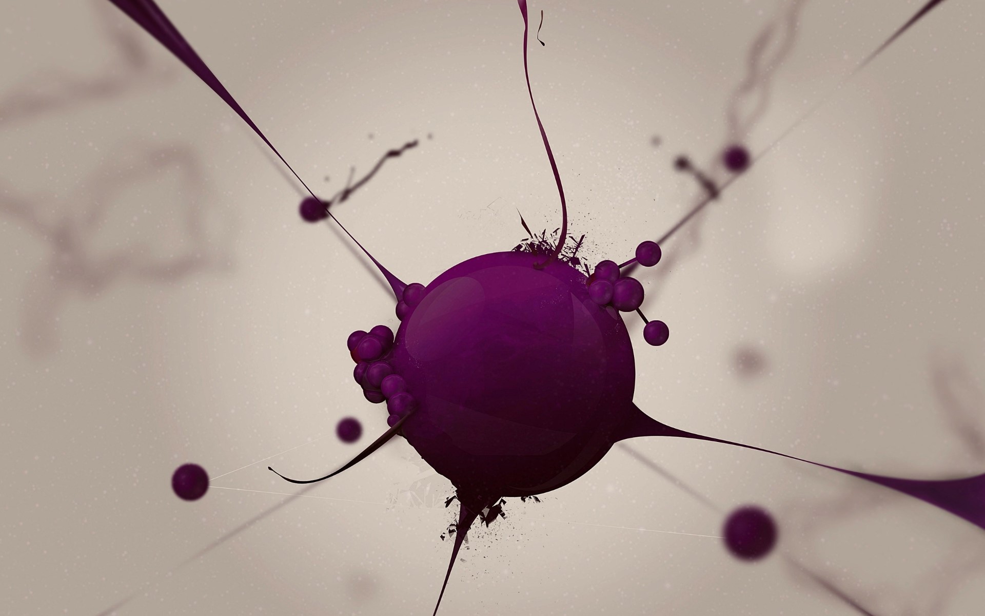 digital art, purple, simple background, abstract, HD Wallpaper