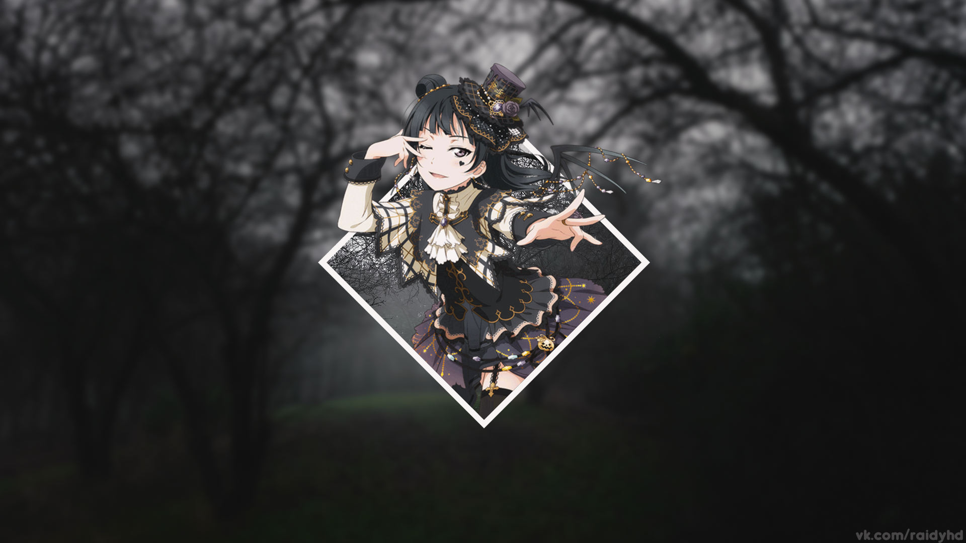 anime, anime girls, Love Live!, Love Live! Sunshine, Tsushima Yoshiko, picture-in-picture, HD Wallpaper