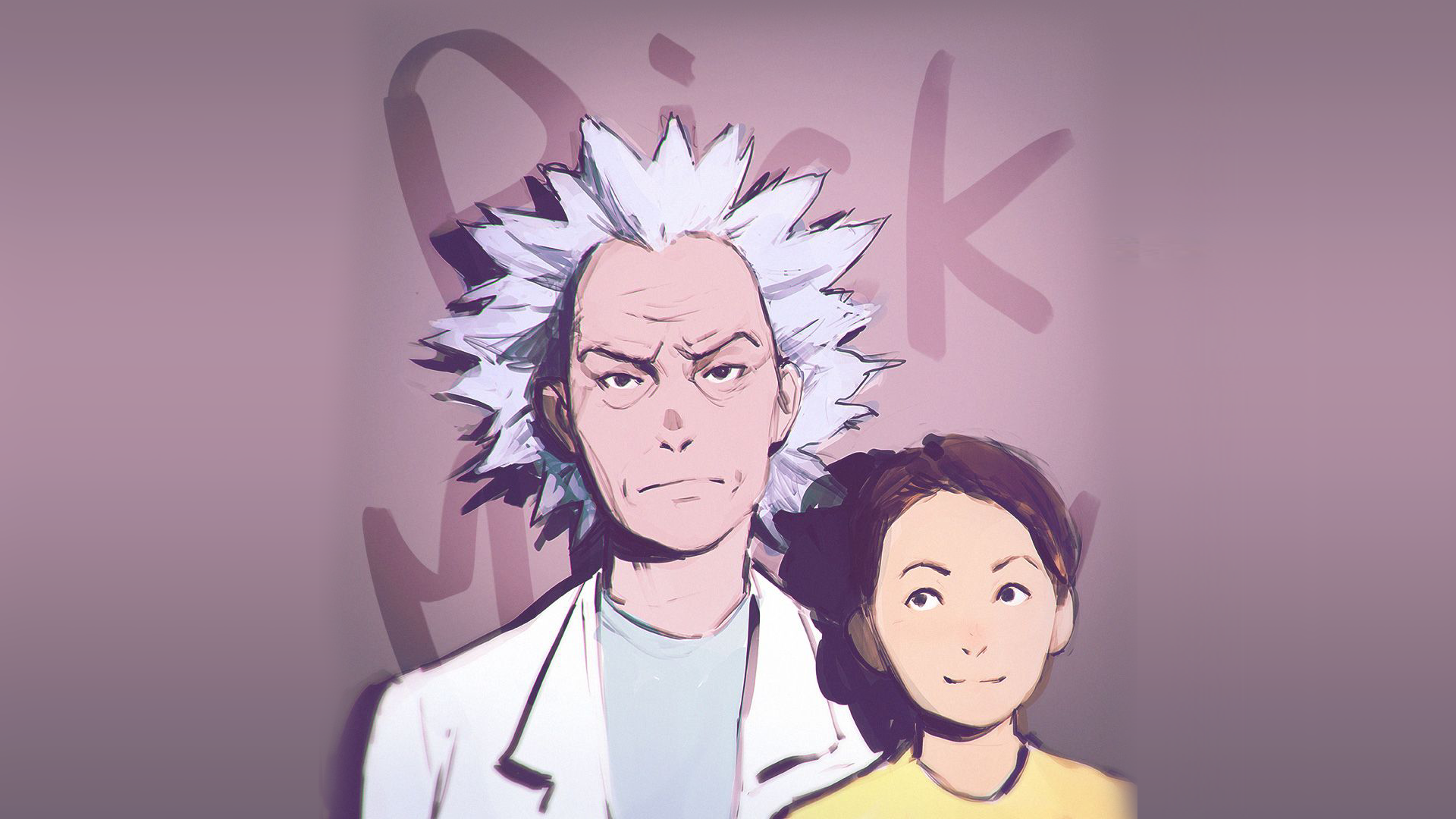 Rick and Morty, Ilya Kuvshinov, Rick Sanchez, Morty Smith, HD Wallpaper