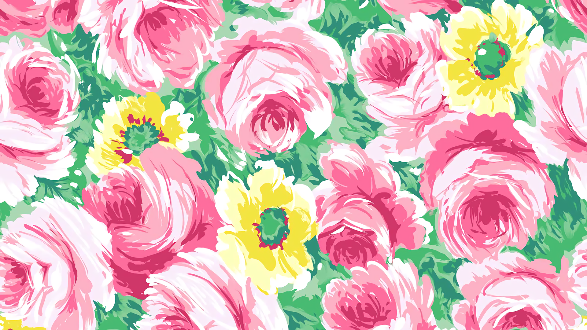 digital art, rose, pattern, HD Wallpaper