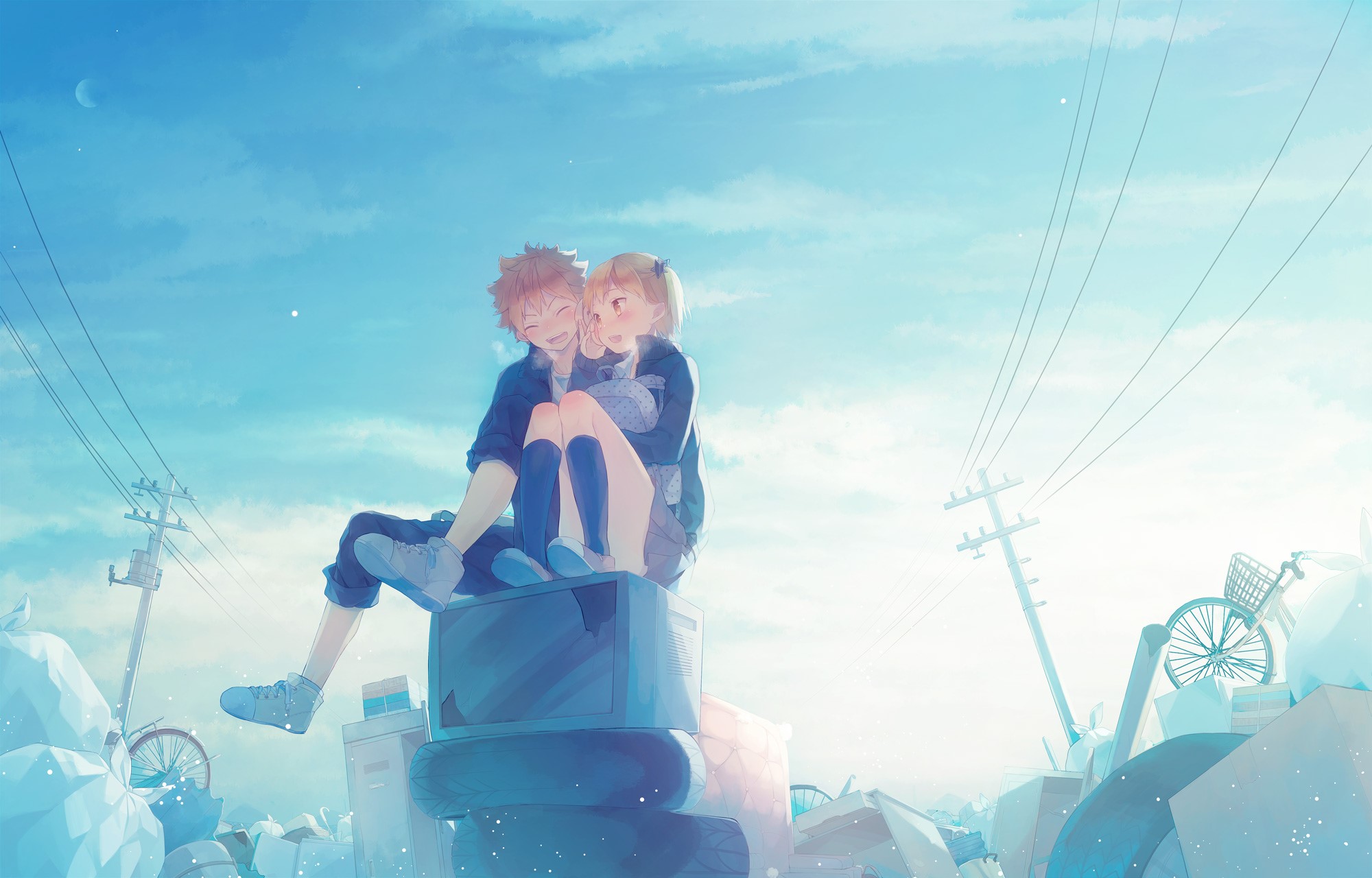 Haikyuu!!, Hinata Shouyou, Yachi Hitoka, HD Wallpaper