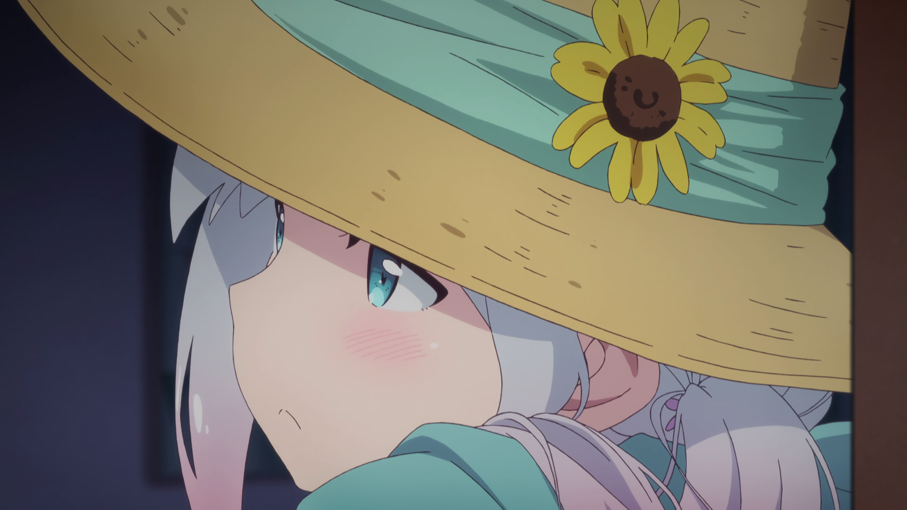 Eromanga-sensei, Izumi Sagiri, straw hat, HD Wallpaper