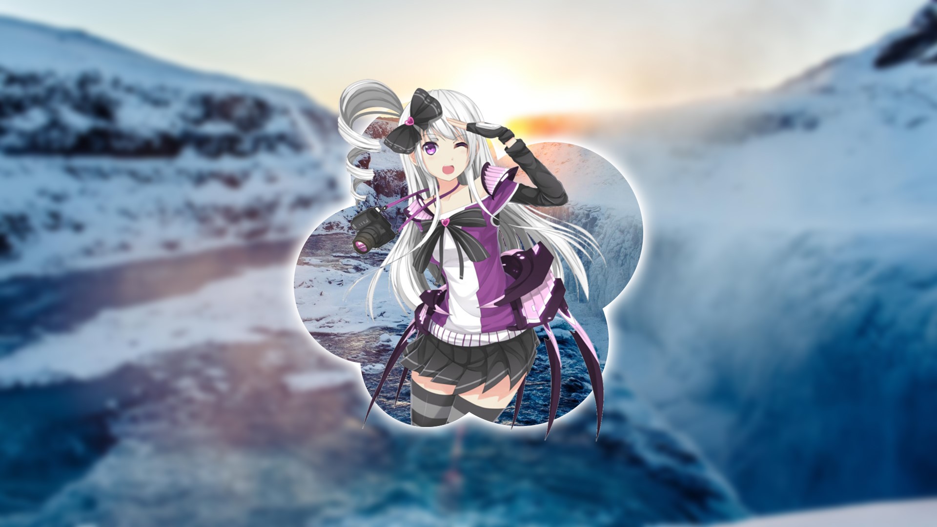 anime, anime girls, picture-in-picture, HD Wallpaper
