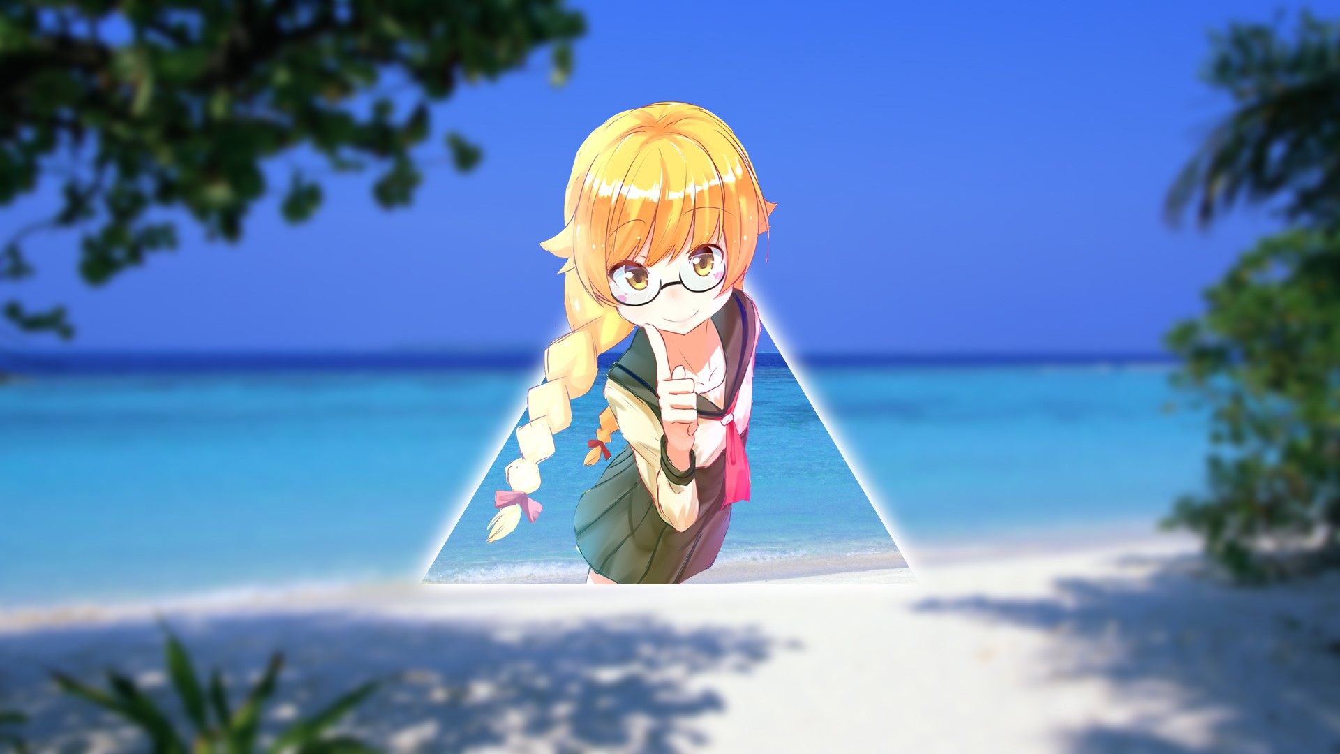 anime, anime girls, Oshino Shinobu, Monogatari Series, picture-in-picture, HD Wallpaper