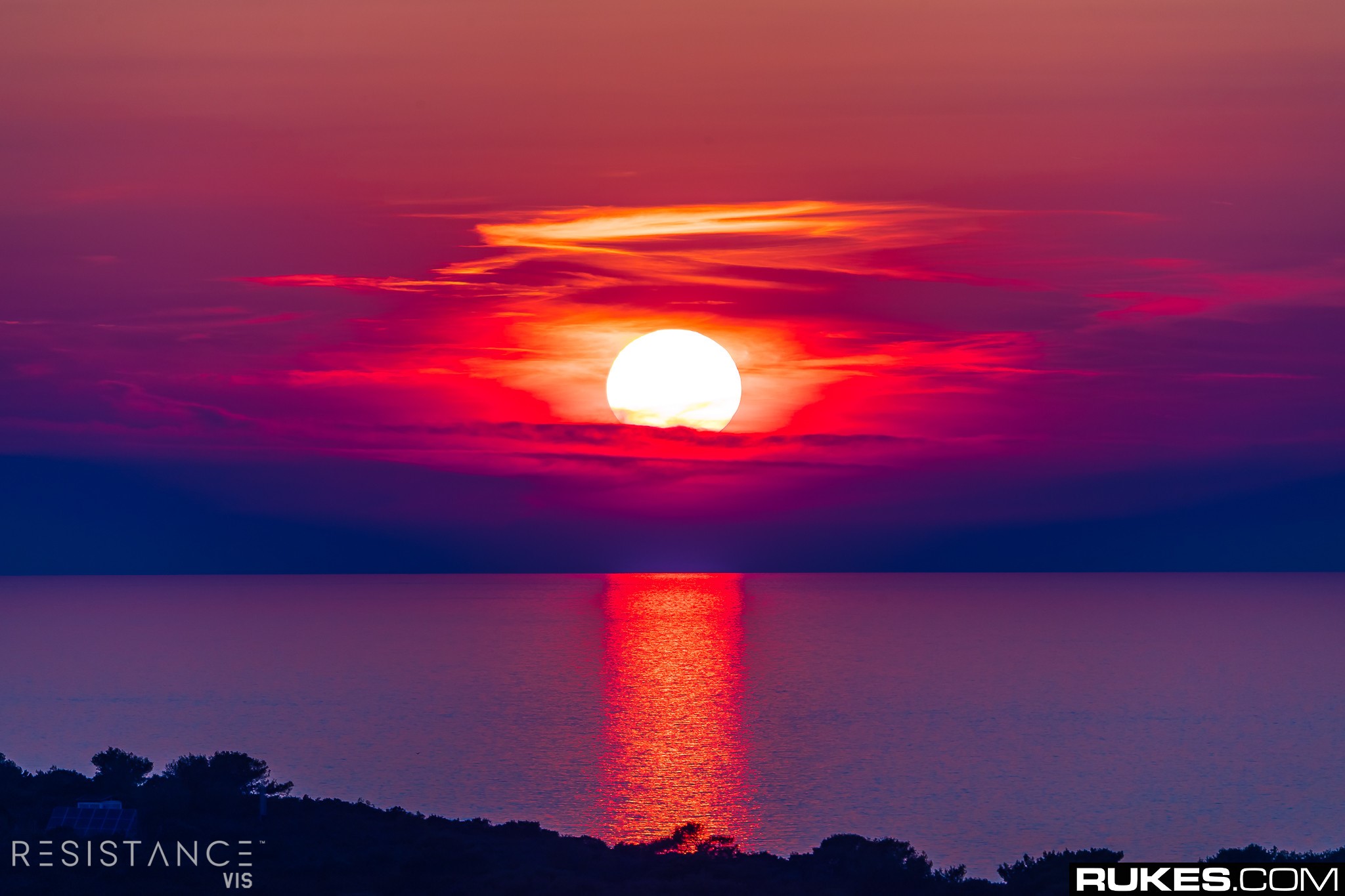 sunset, beach, horizon, Rukes, photography, HD Wallpaper