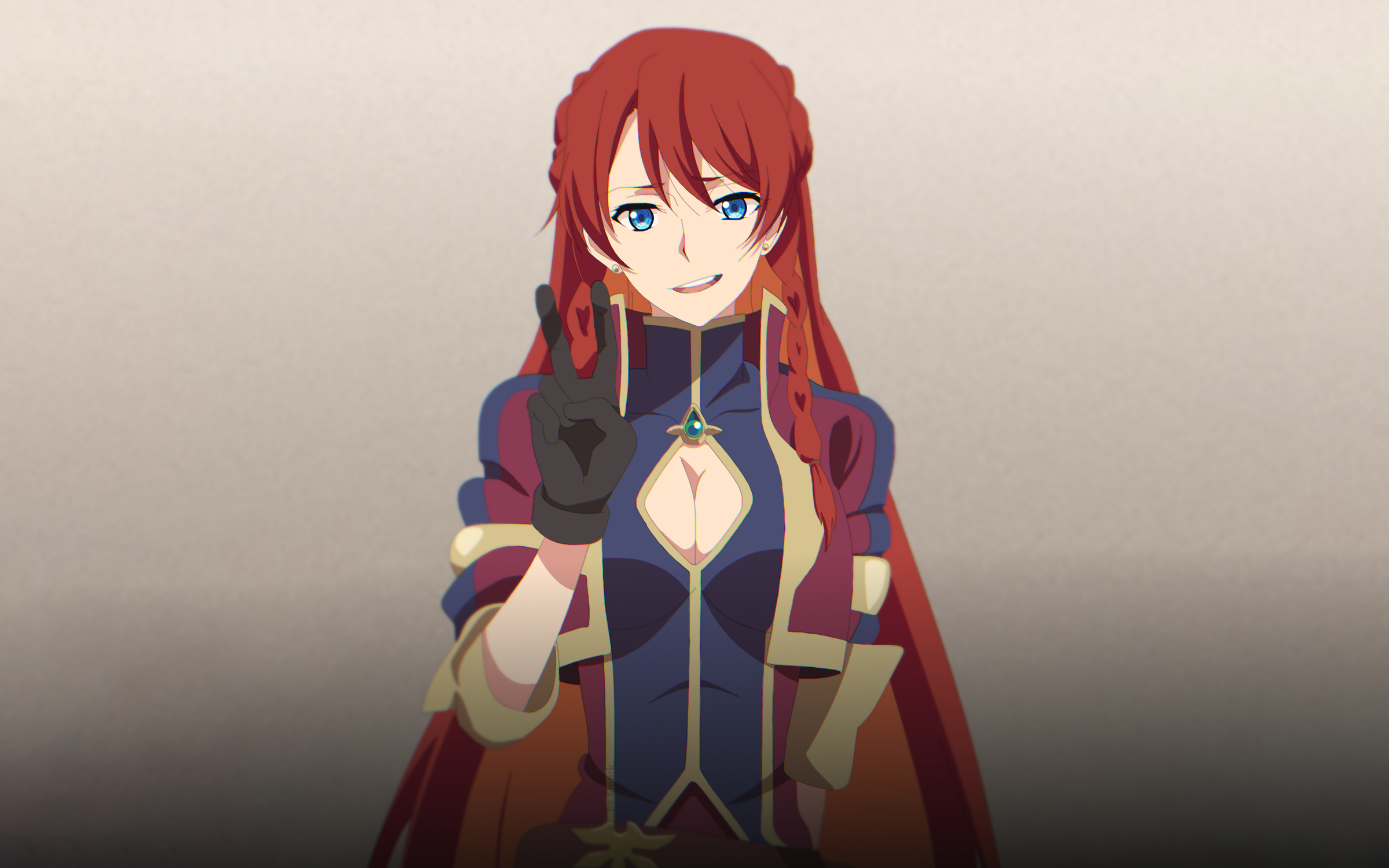Re:CREATORS, anime girls, Selesia Yupitiria, blue eyes, cleavage, HD Wallpaper