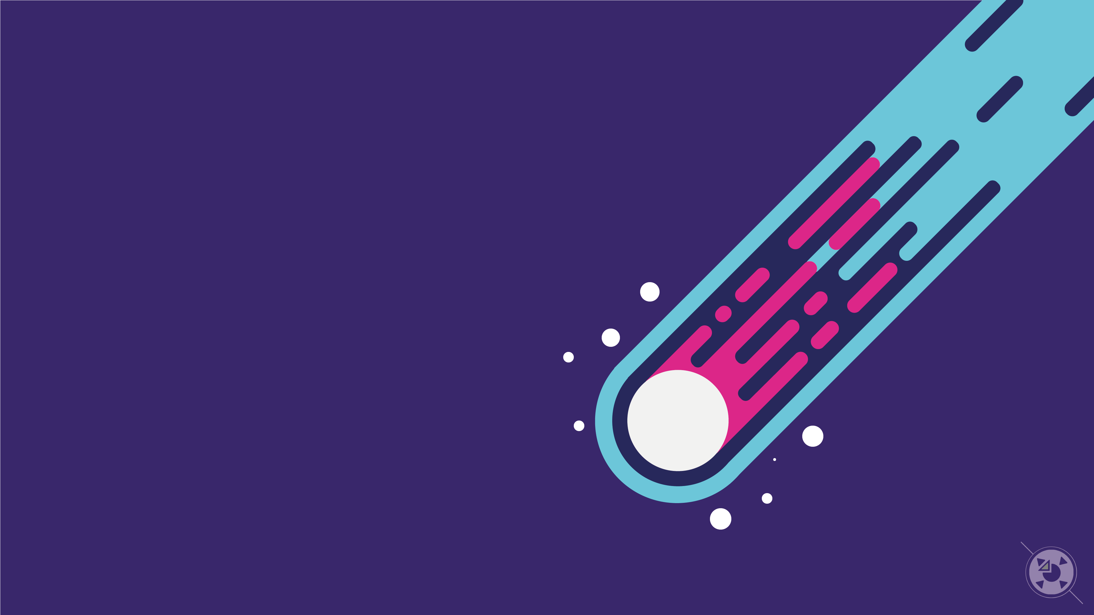 vector, circle, space, comet, HD Wallpaper