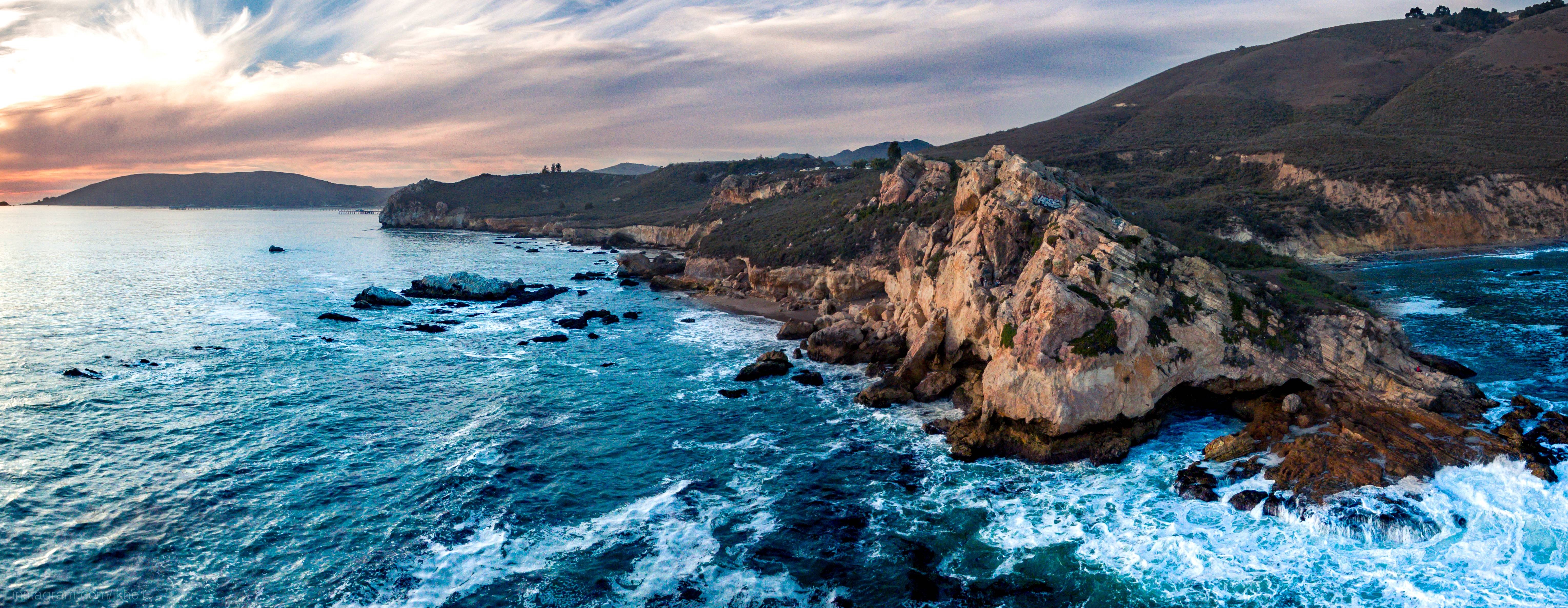 water, landscape, sea, waves, nature, HD Wallpaper