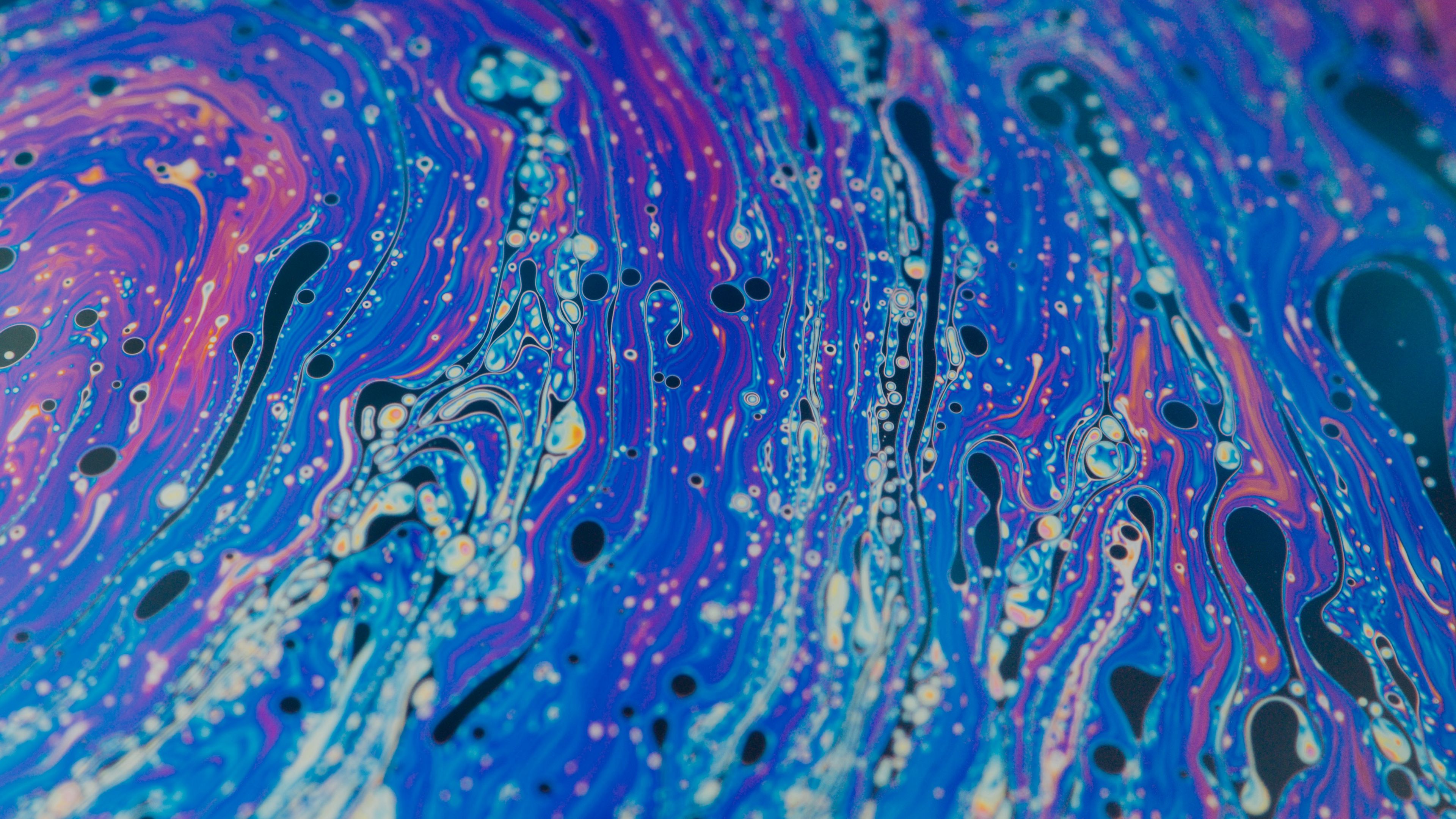 paint, multicolored, stains, spots, fluid art, 4k, HD Wallpaper