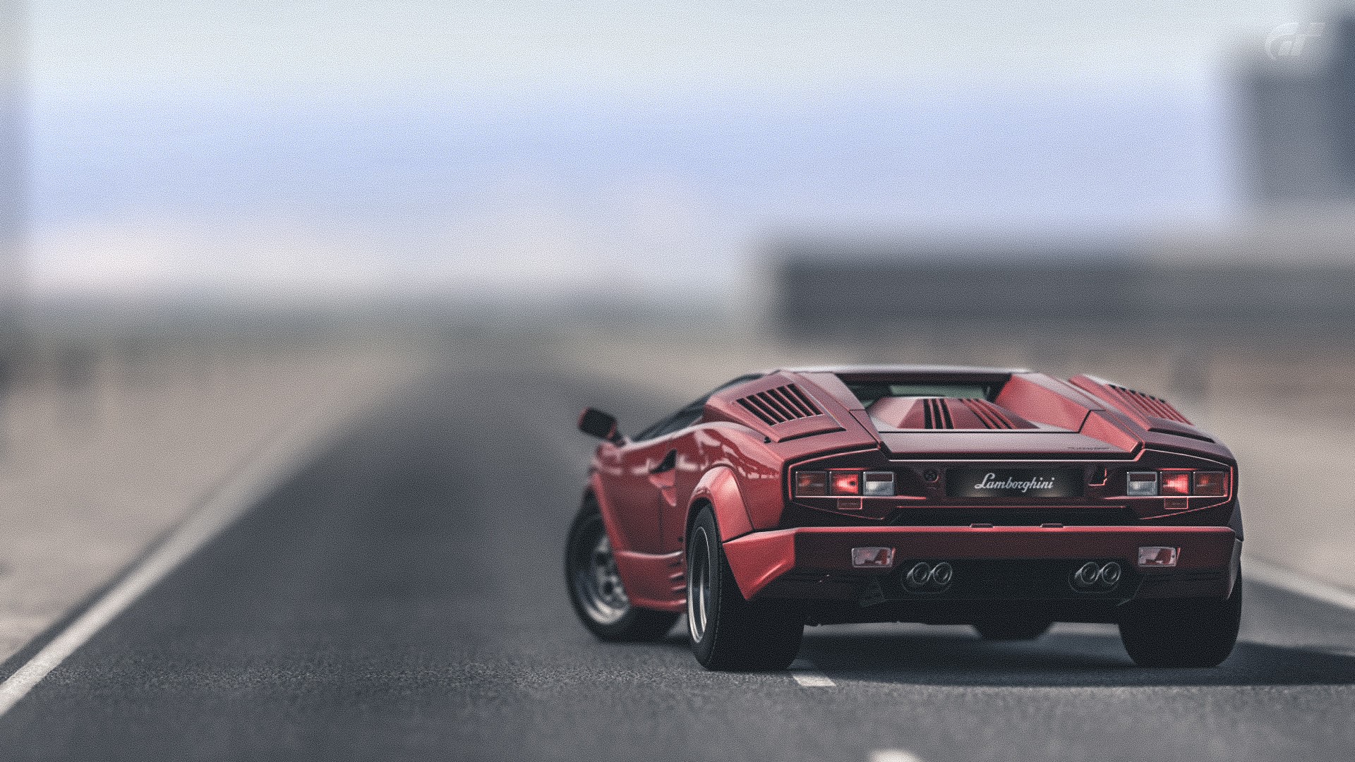 car, Lamborghini, Countach, road, red, Lamborghini Countach, HD Wallpaper