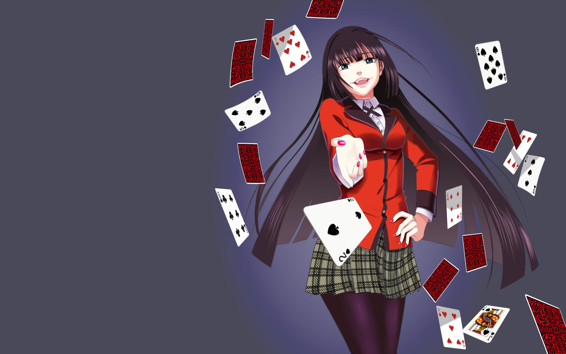Kakegurui, Jabami Yumeko, anime girls, HD Wallpaper