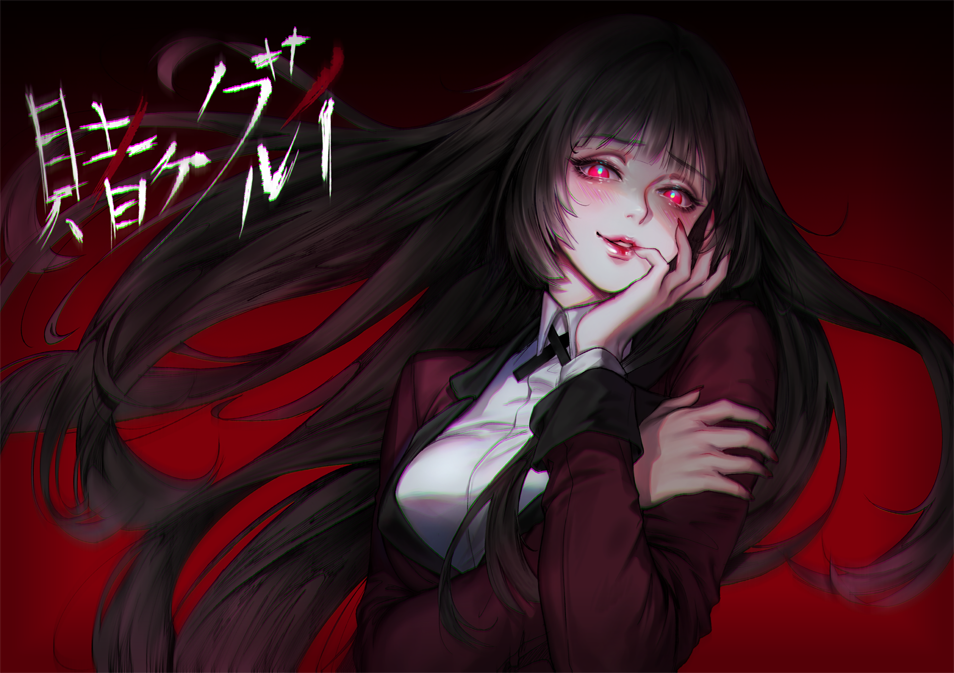 Kakegurui, Jabami Yumeko, anime girls, HD Wallpaper