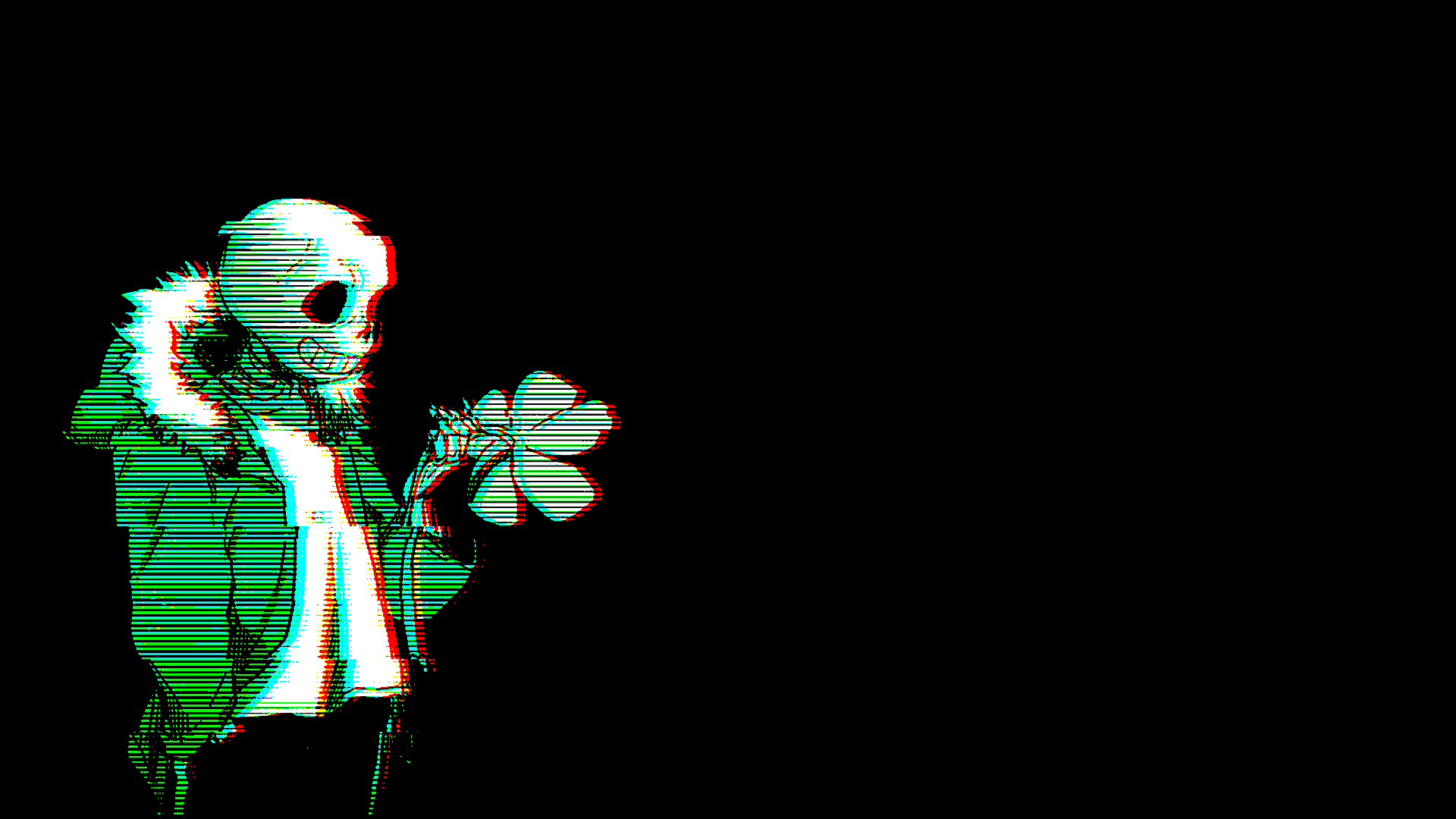 Undertale, Sans, chromatic aberration, glitch art, simple background, hoods, skeleton, HD Wallpaper