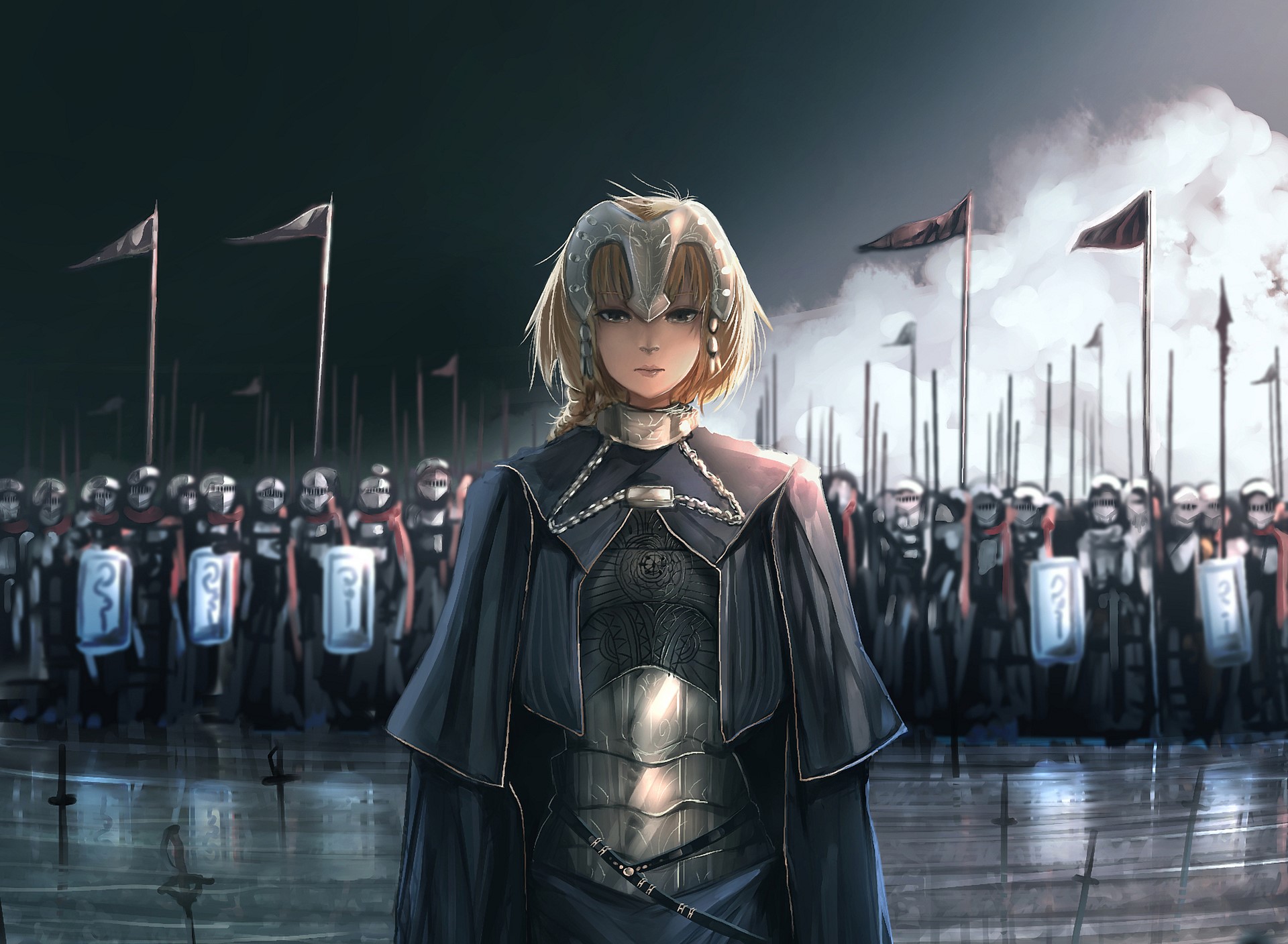 Fate/Apocrypha, anime girls, Jeanne dArc, Ruler (Fate/Apocrypha), HD Wallpaper