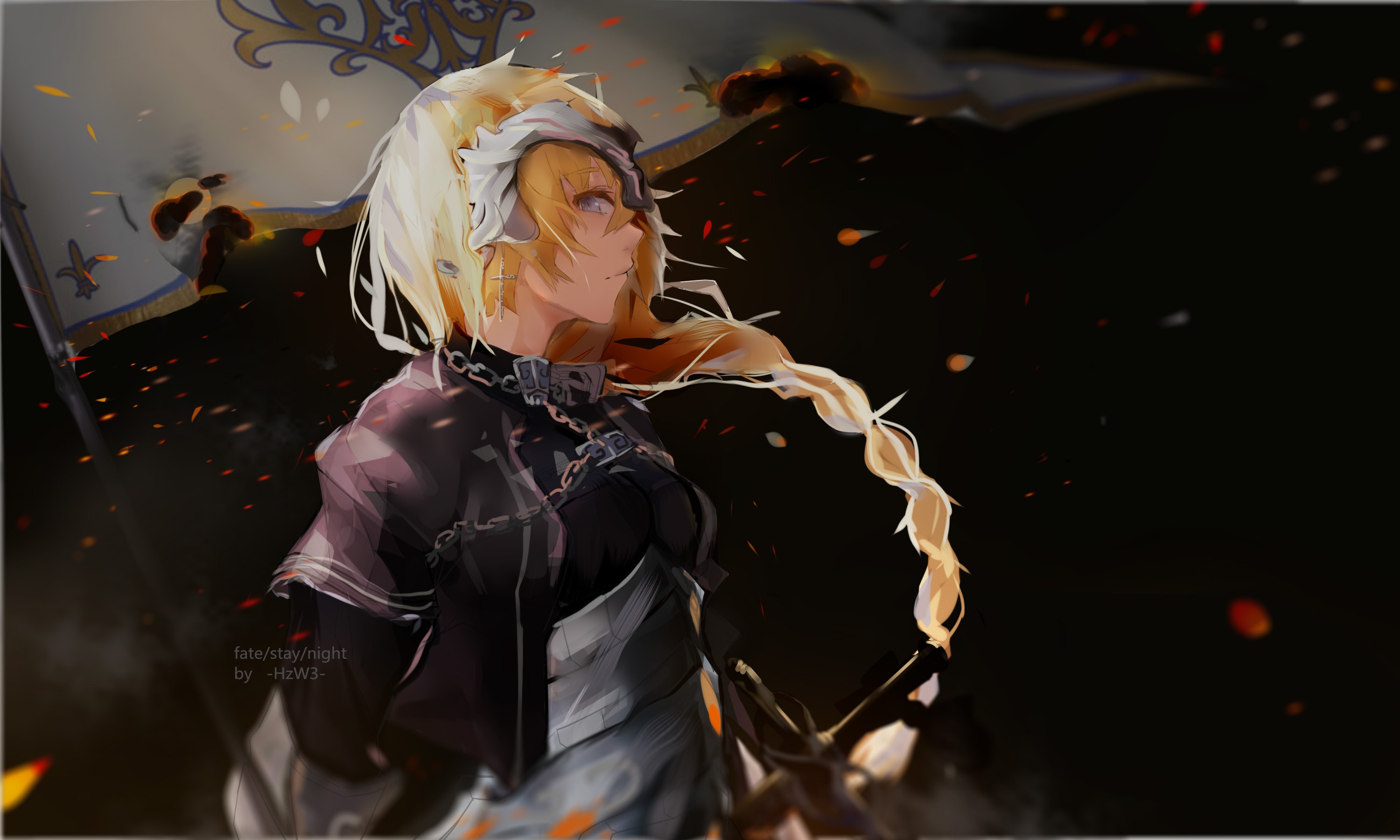 Fate/Apocrypha, anime girls, Jeanne dArc, Ruler (Fate/Apocrypha), HD Wallpaper