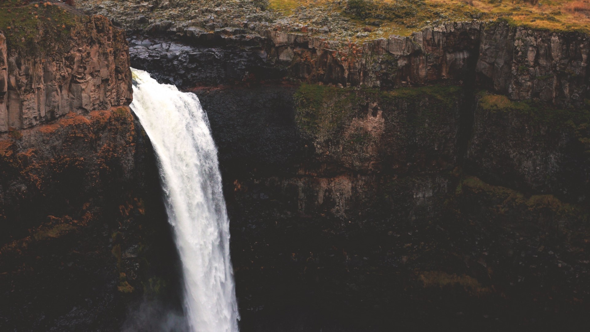waterfall, cliff, nature, HD Wallpaper
